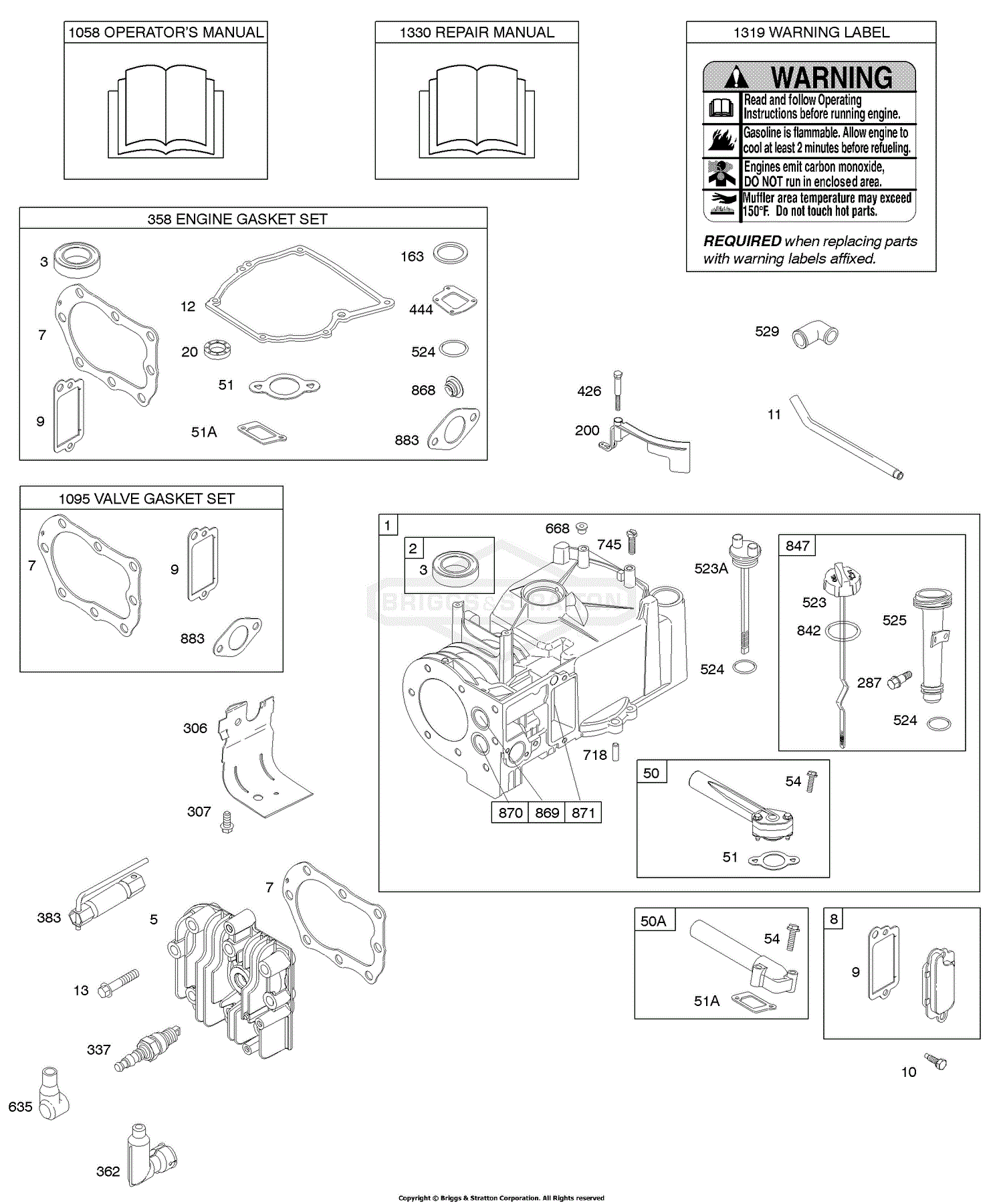 Briggs And Stratton 10D902 0133 D2 Parts Diagram For Cylinder Cylinder