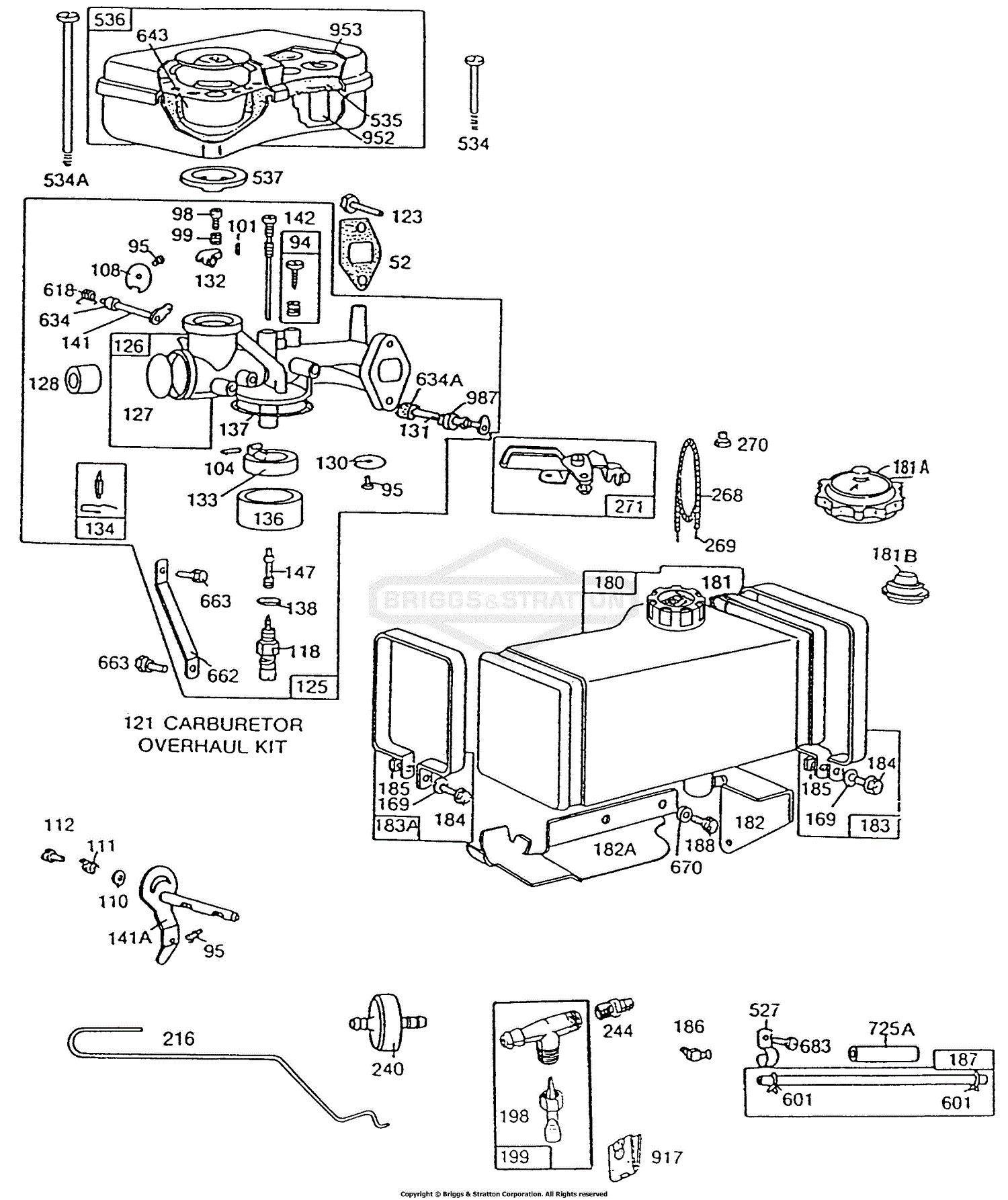 Briggs And Stratton Parts Diagram For Carburetor Fuel