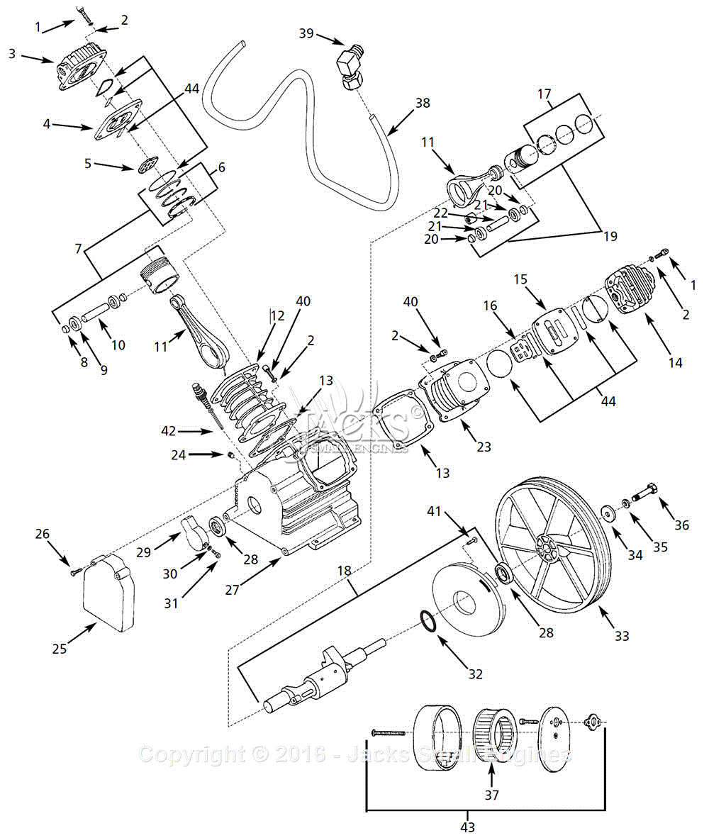 Campbell Hausfeld Hs Parts Diagram For Pump Parts