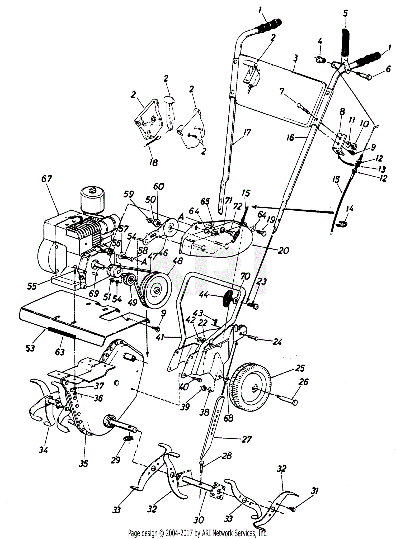 County Line Tiller Parts Manual