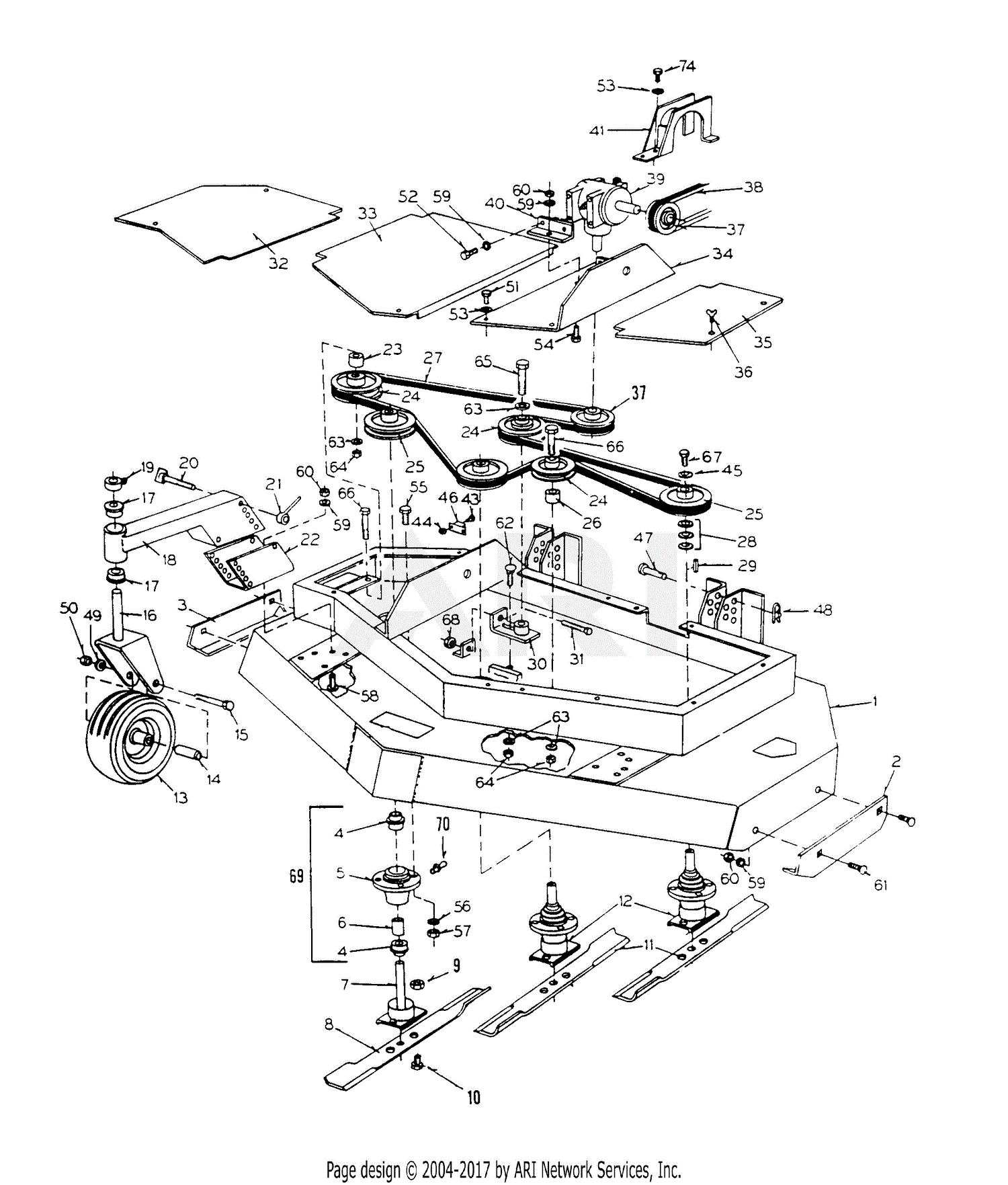 Mtd 134 006 190 Fr 16 1994 Parts Diagram For Mower Deck Attaching 68380 Hot Sex Picture