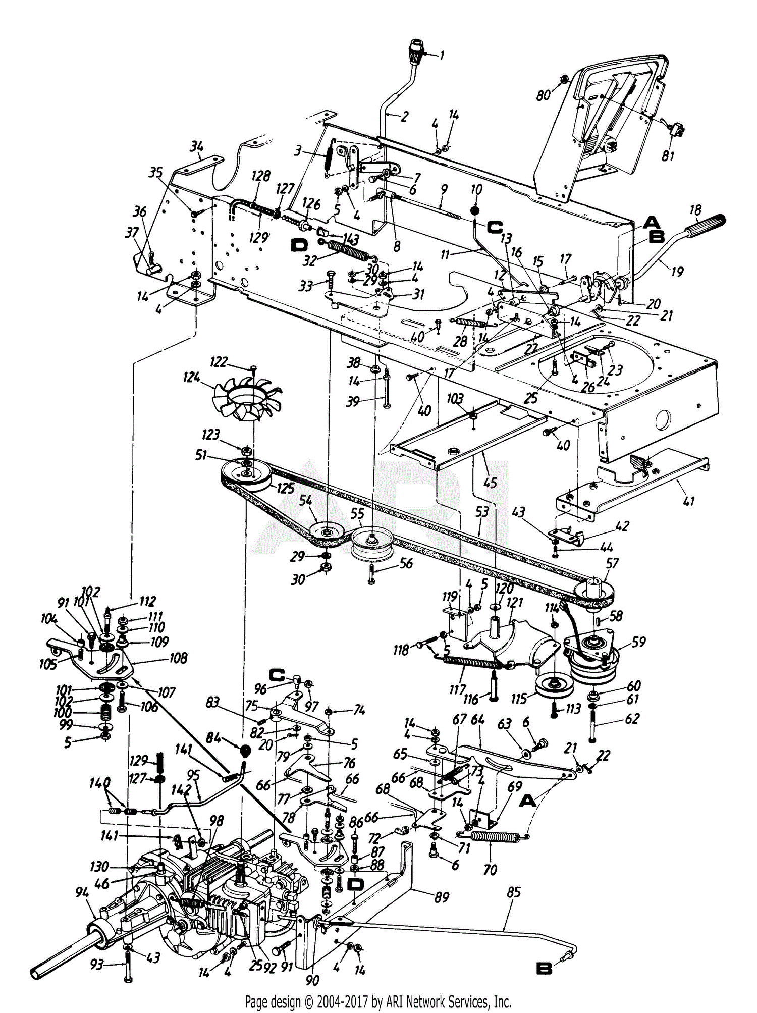 Hydrostatic Drive Bypass Control Diagram Cub Cadet Cub Cadet