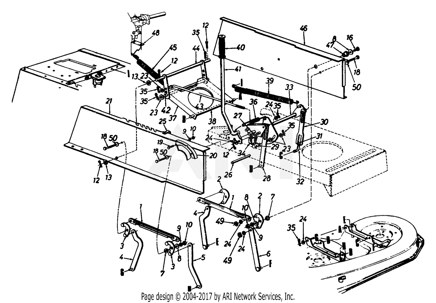 Mtd D G Lawn Tractor Lt Parts Diagram For Upper Frame Sexiz Pix