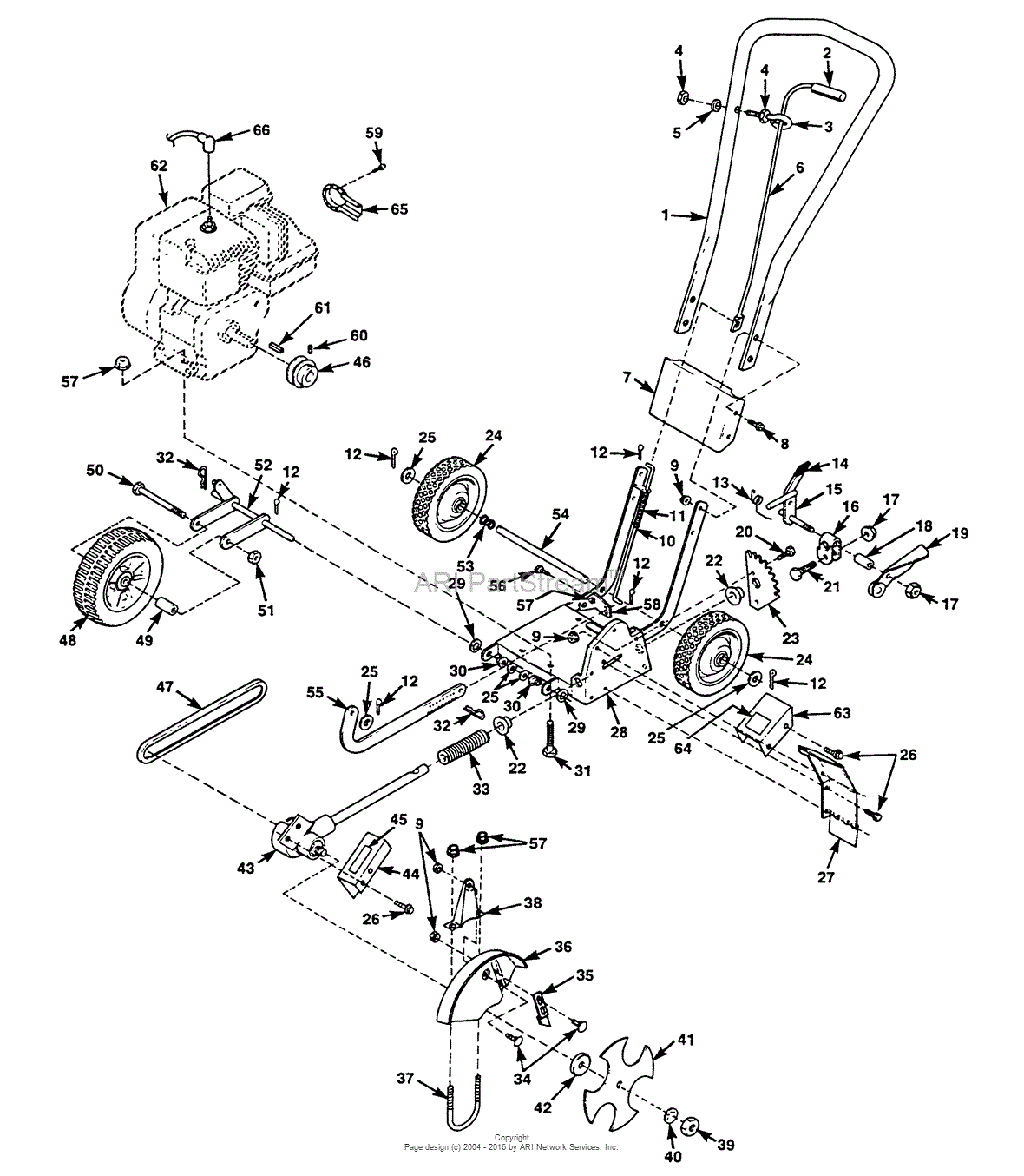 Yard Machine Edger Parts Diagram