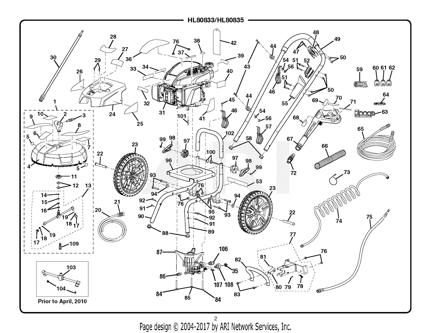 Homelite Pressure Washer Parts Diagram