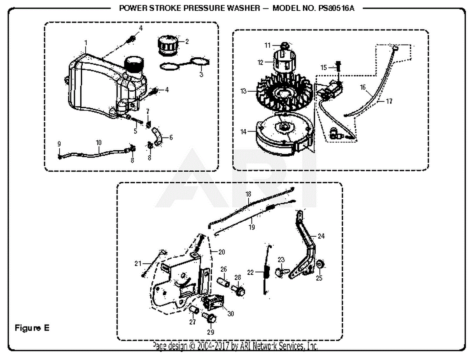 Homelite PS A PowerStroke Pressure Washer REV Parts Diagram For Figure E