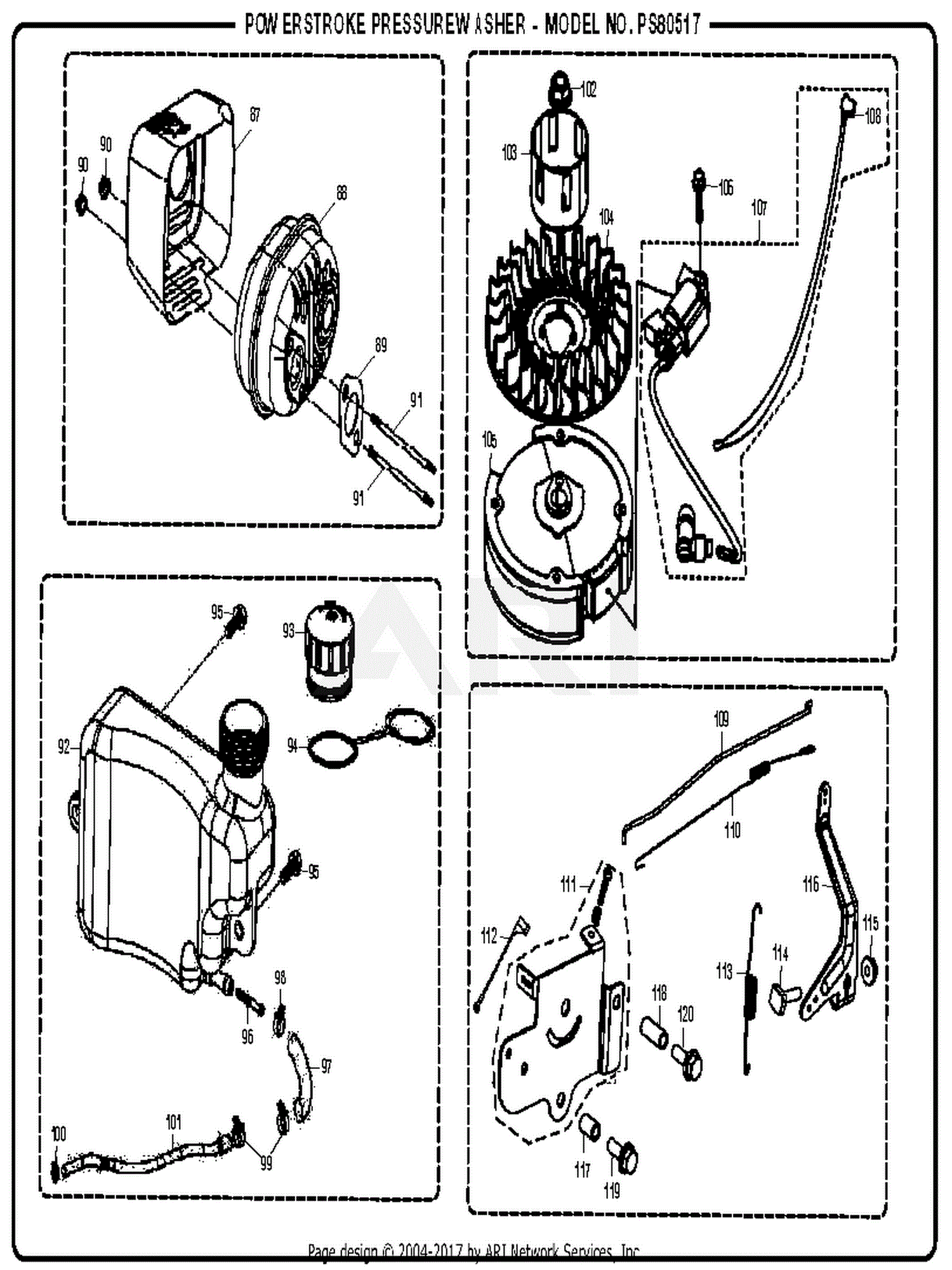 Homelite Pressure Washer Parts Diagram