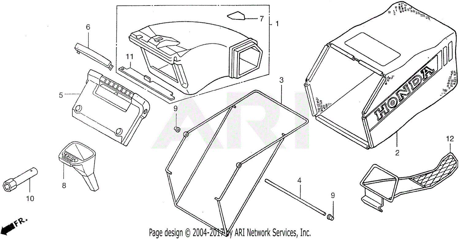 Honda HR215 SXA LAWN MOWER USA VIN MZAM 6000001 Parts Diagram For