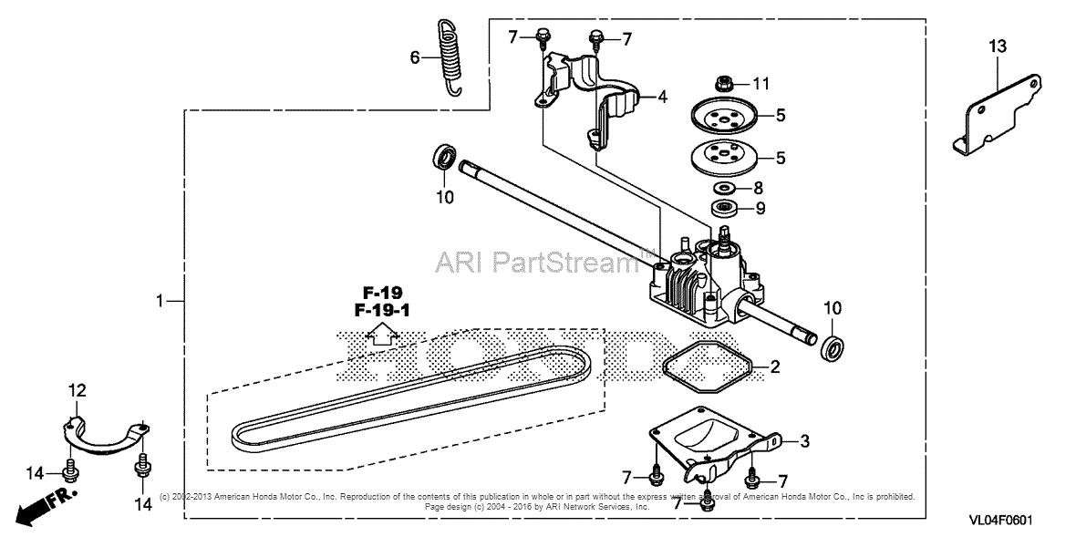 Honda Hrr Vka Replacement Parts Mower Owner Manualslib