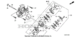 Honda FG110K1 AT ROTOTILLER USA VIN GCALT 1000001 Parts Diagram For