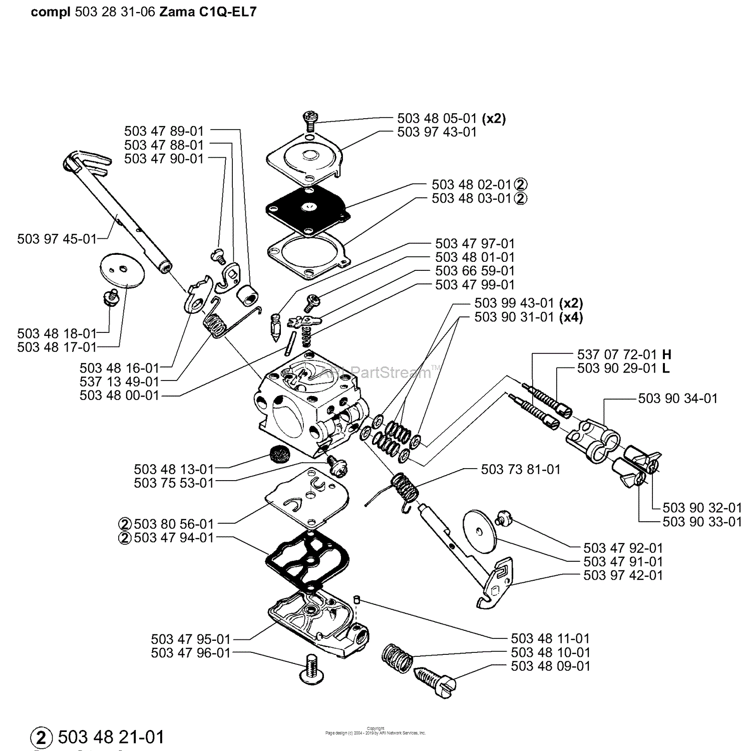 Husqvarna 55 Rancher EPA 2004 01 Parts Diagram For Carburetor Parts