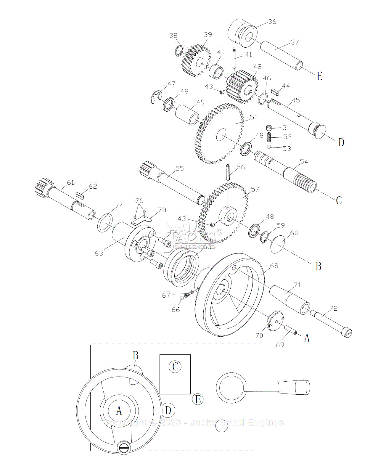 Jet Tools Gh Geared Head Lathe X Inch Parts Diagram For