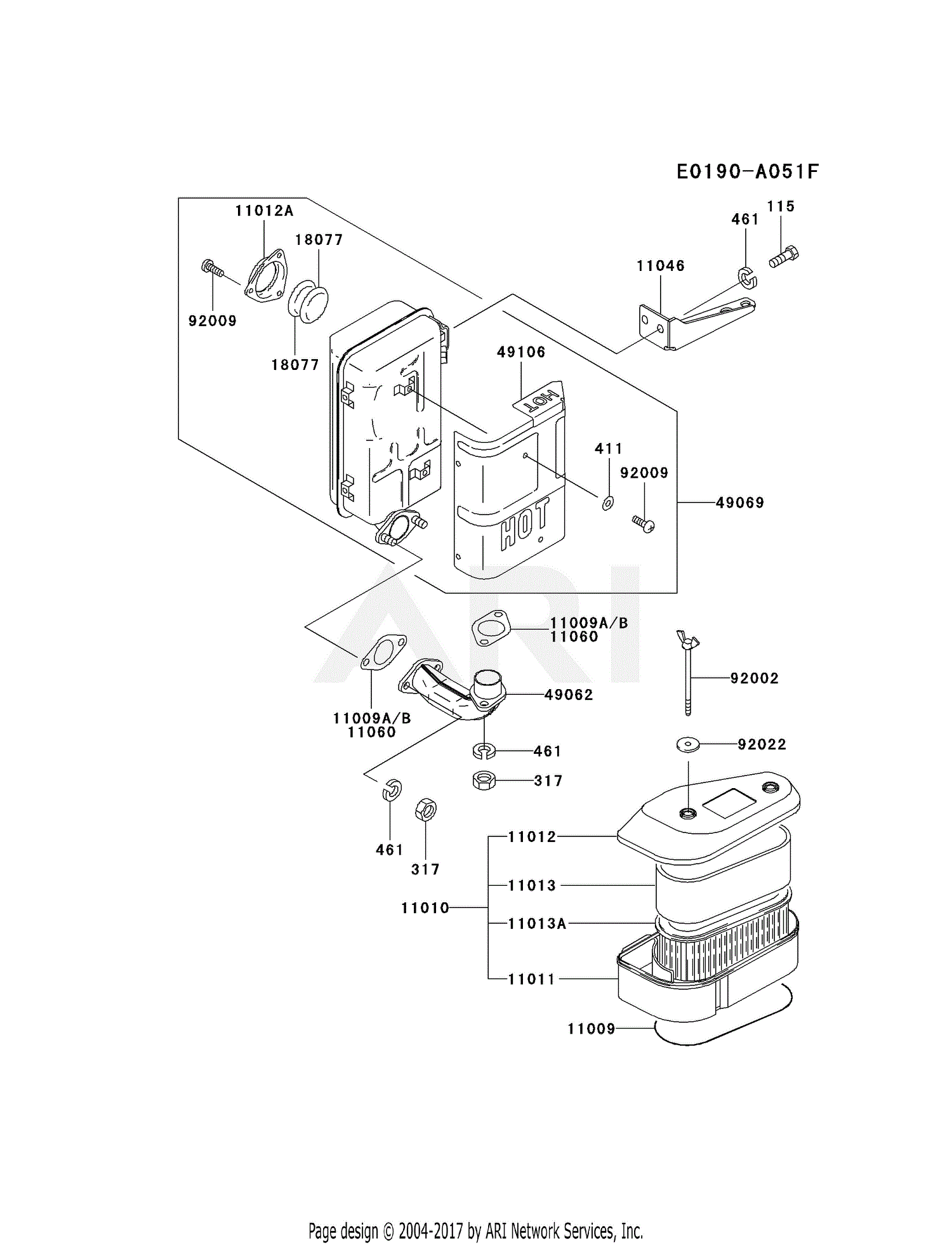 Kawasaki Fc V As Stroke Engine Fc V Parts Diagram For Air