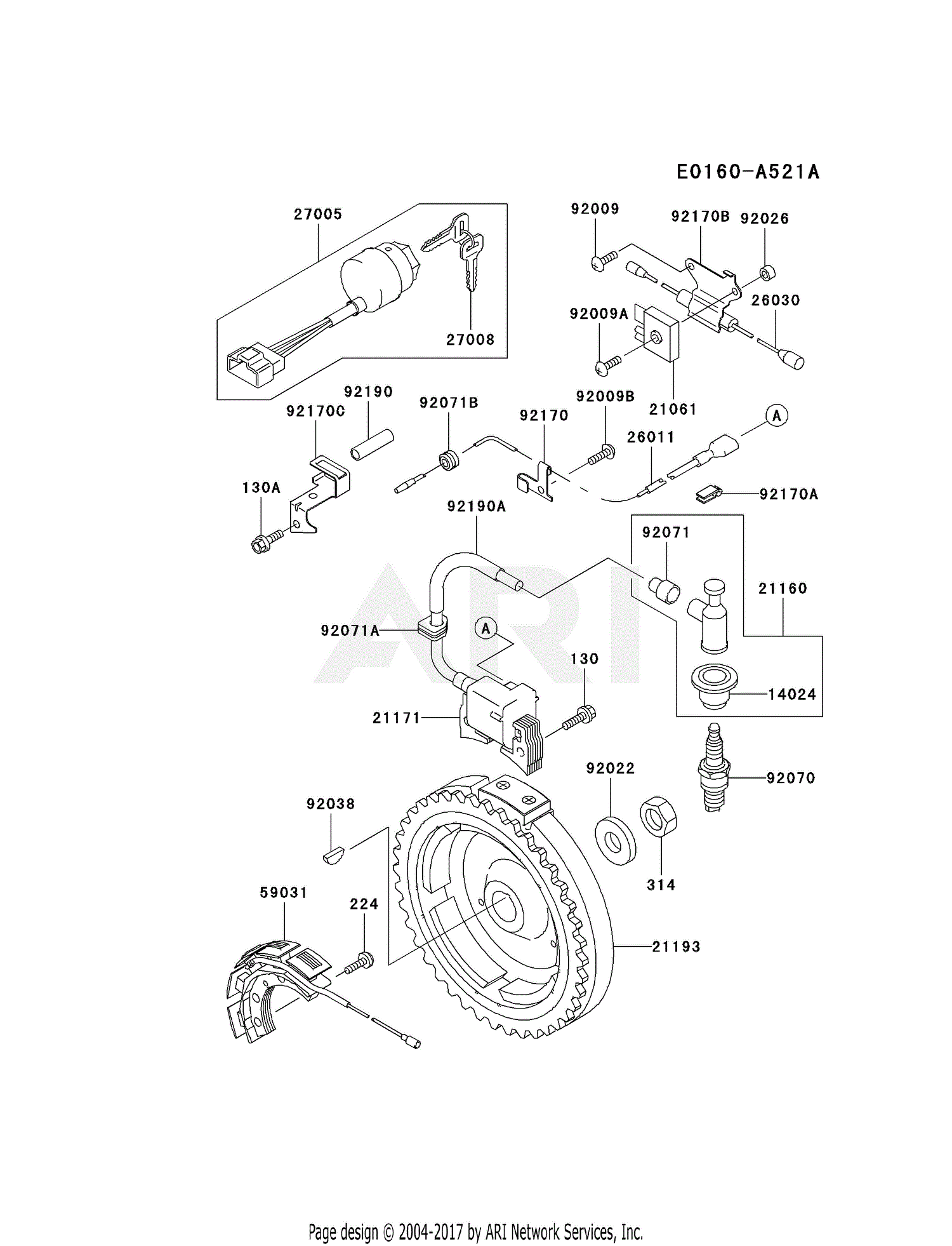 Kawasaki Fe D As Stroke Engine Fe D Parts Diagram For Electric