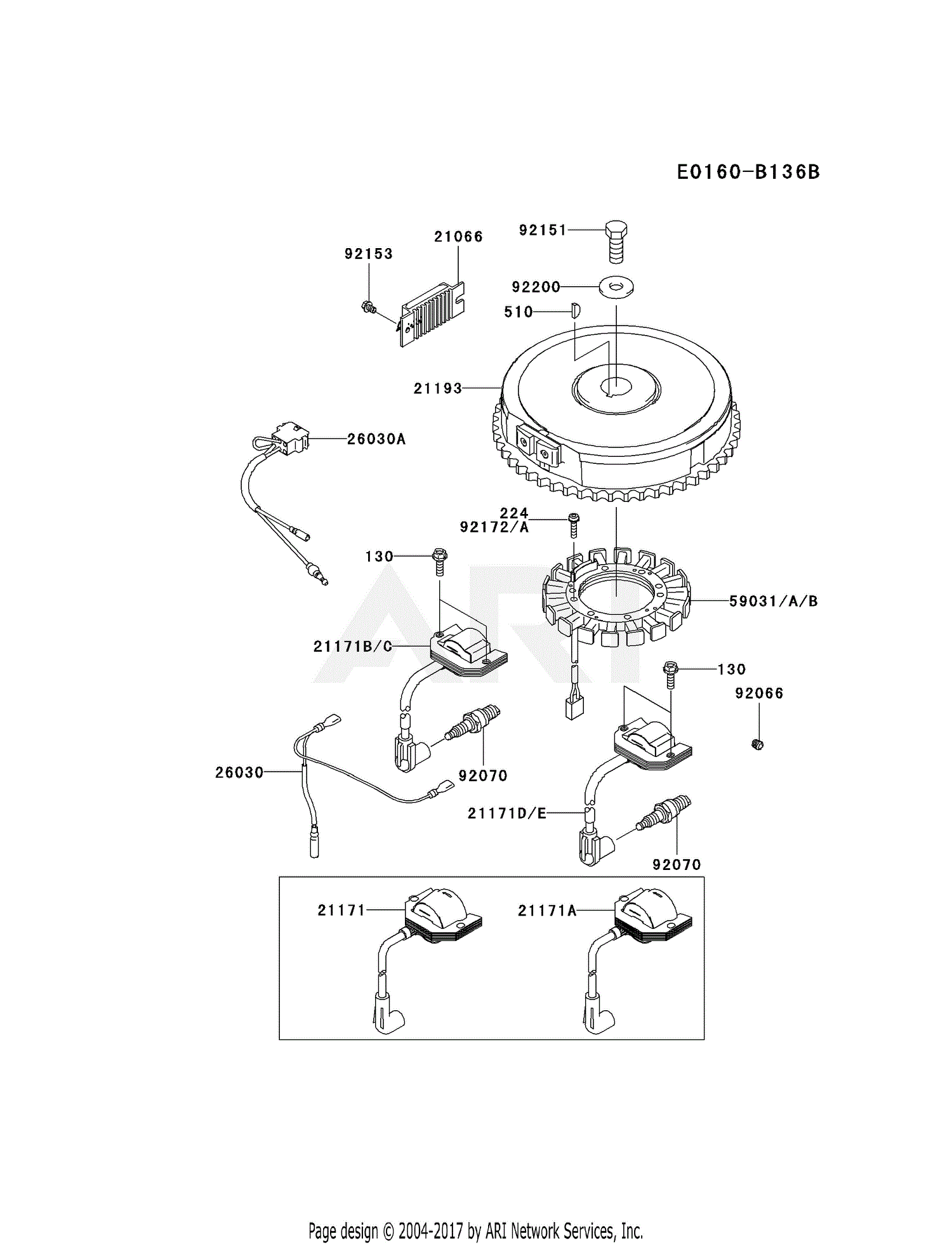 Kawasaki Fh V Ds Stroke Engine Fh V Parts Diagram For Electric