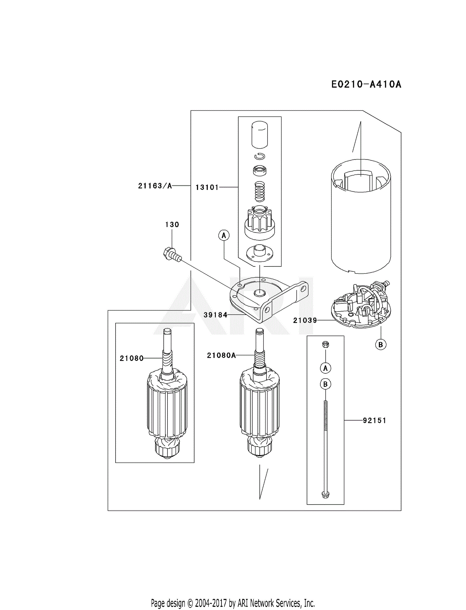 Kawasaki Fh V Ds Stroke Engine Fh V Parts Diagram For Starter