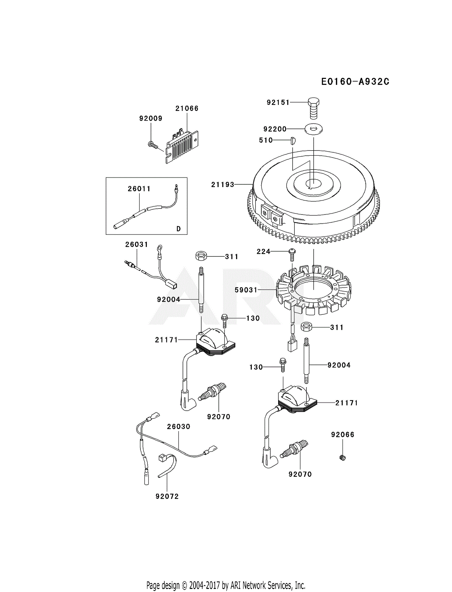 Kawasaki Fh V Ds Stroke Engine Fh V Parts Diagram For Electric