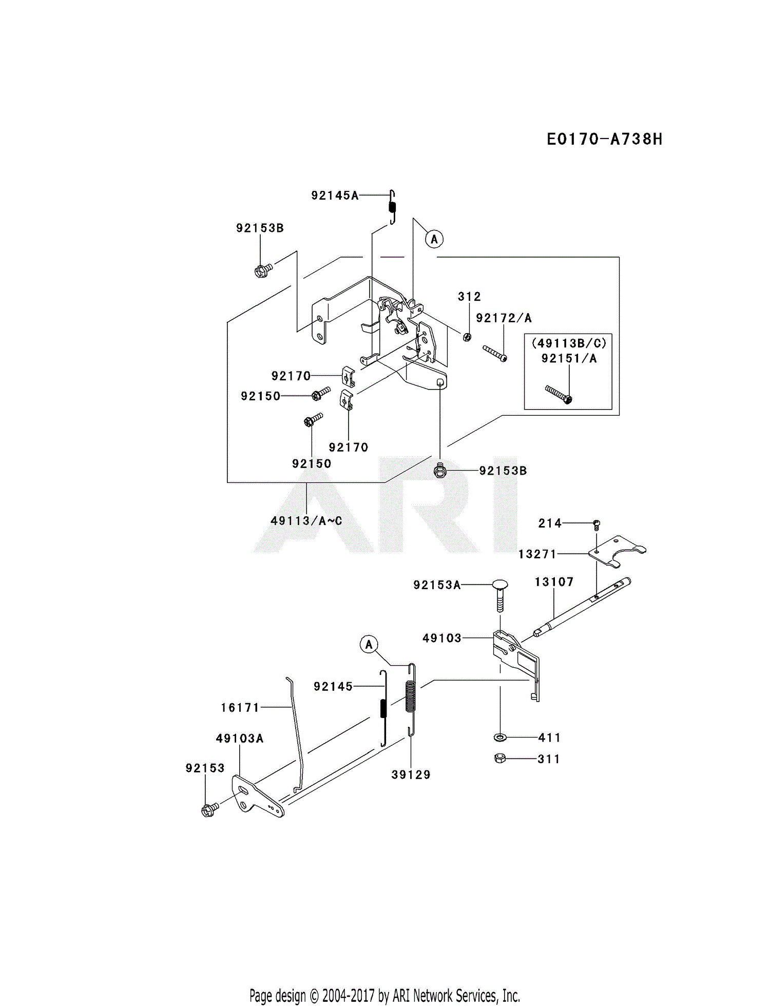 Kawasaki FS691V AS04 4 Stroke Engine FS691V Parts Diagram For CONTROL