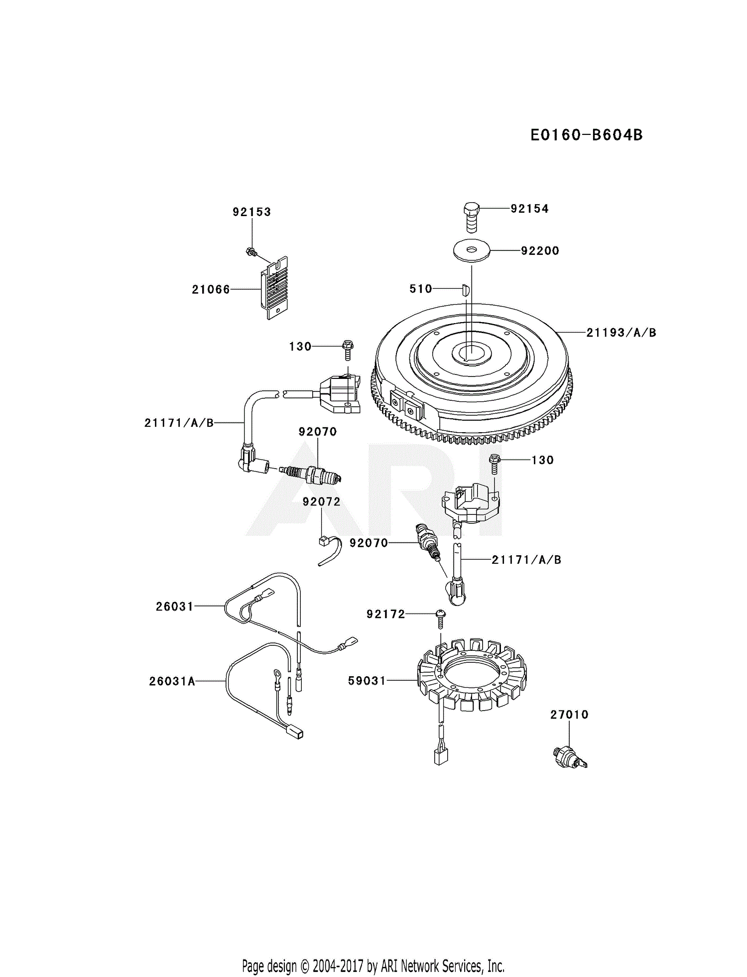 Kawasaki FX850V CS09 4 Stroke Engine FX850V Parts Diagram For ELECTRIC