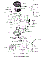 Kawasaki FX850V FS00 4 Stroke Engine FX850V Parts Diagram For COOLING