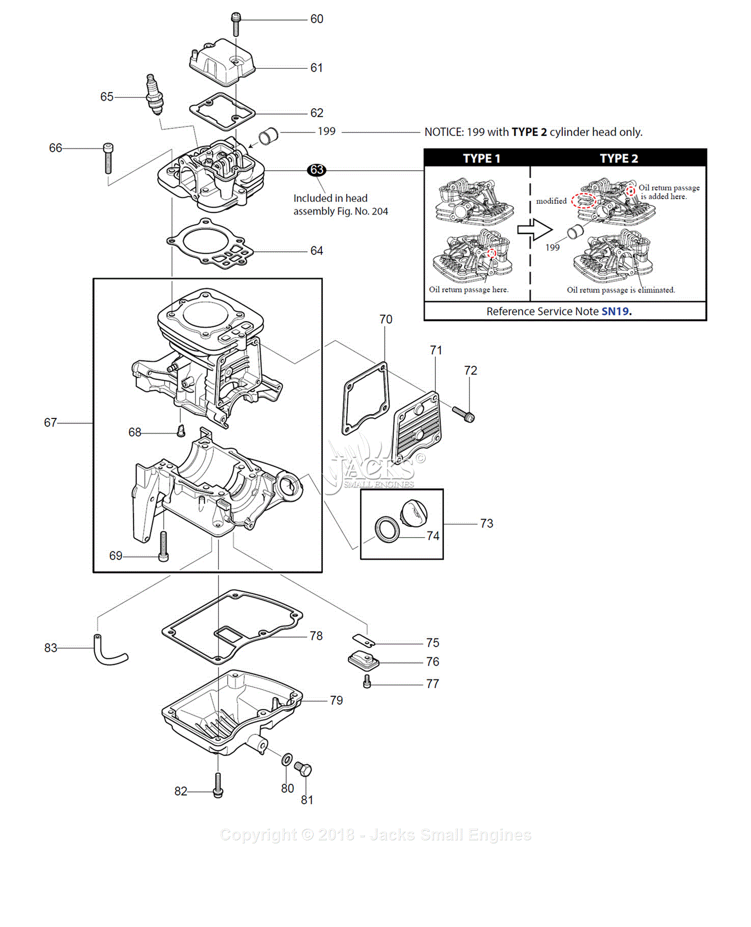 Makita BBX7600CA Parts Diagram For Assembly 4 Cylinder Crank Case