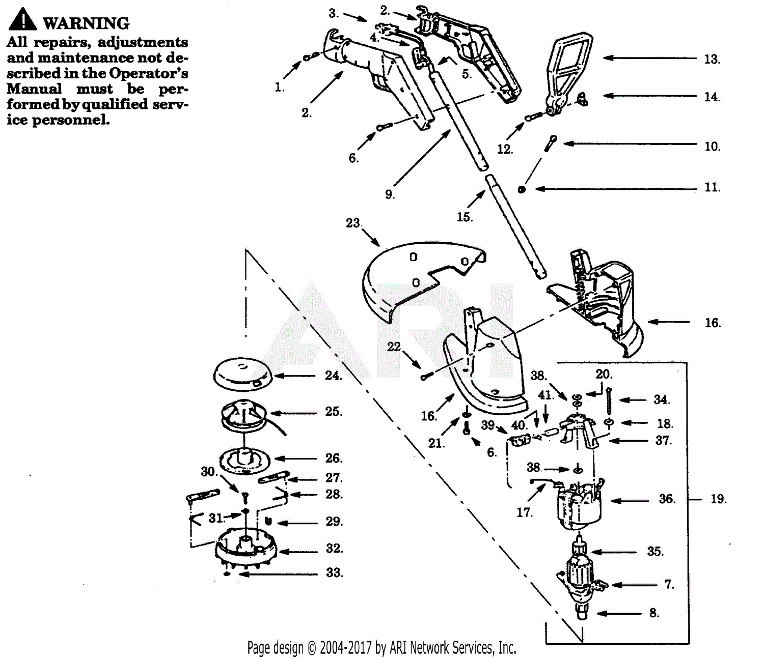 Poulan Pt C Electric Trimmer Parts Diagram For Trimmer Brushcutter 71808 Hot Sex Picture