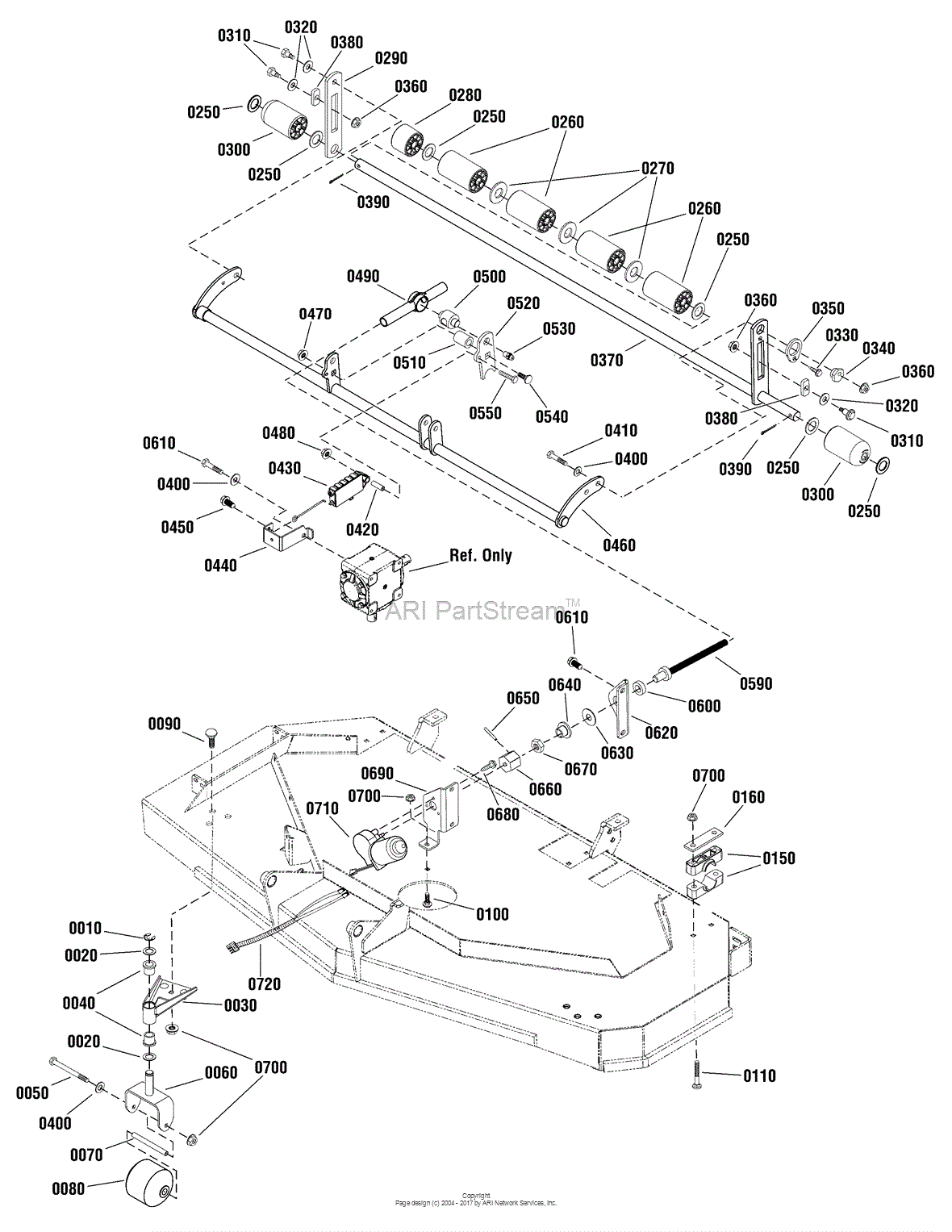 Simplicity 1696782 00 52 Fabricated Mower Deck Parts Diagram For 52