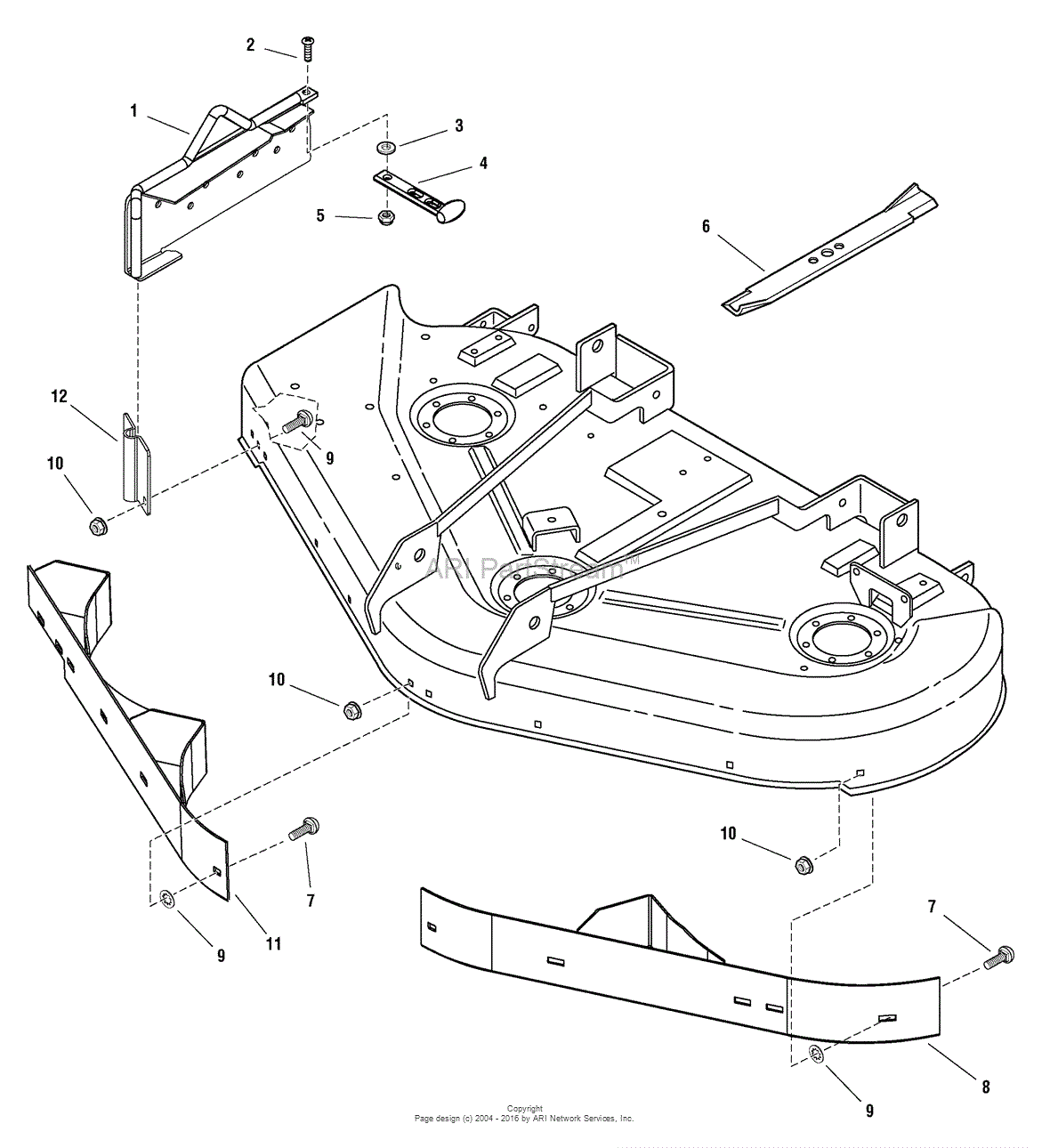 Simplicity 1694958 Grass Mulcher Kit 50 Parts Diagram For 44 50