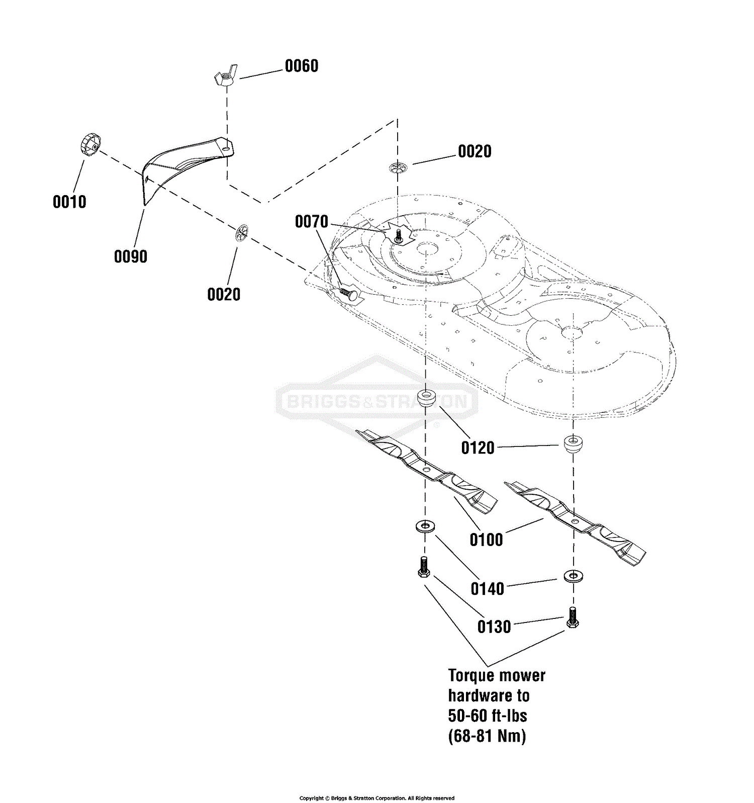 Simplicity 1696374 Grass Mulcher Kit 42 Parts Diagram For 42