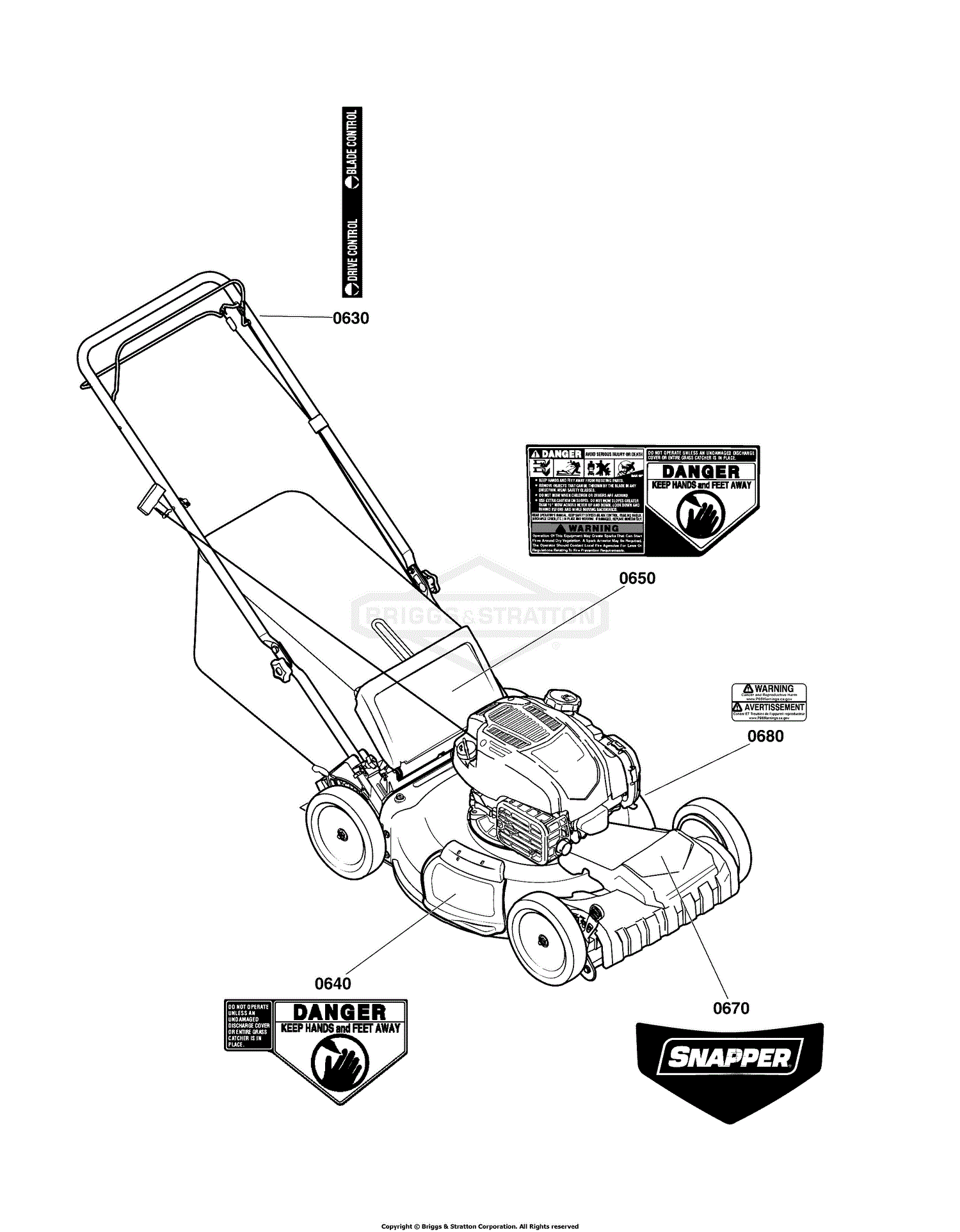 Snapper Mower Parts Diagram