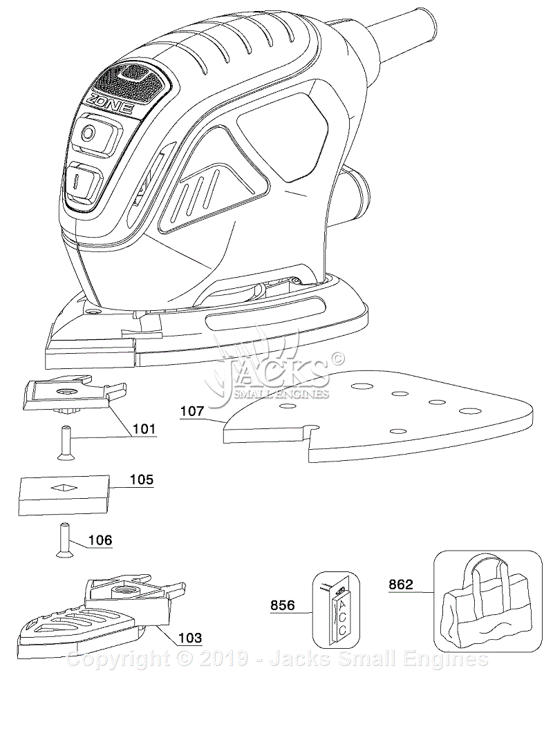 Black & Decker MS600B Parts Diagrams