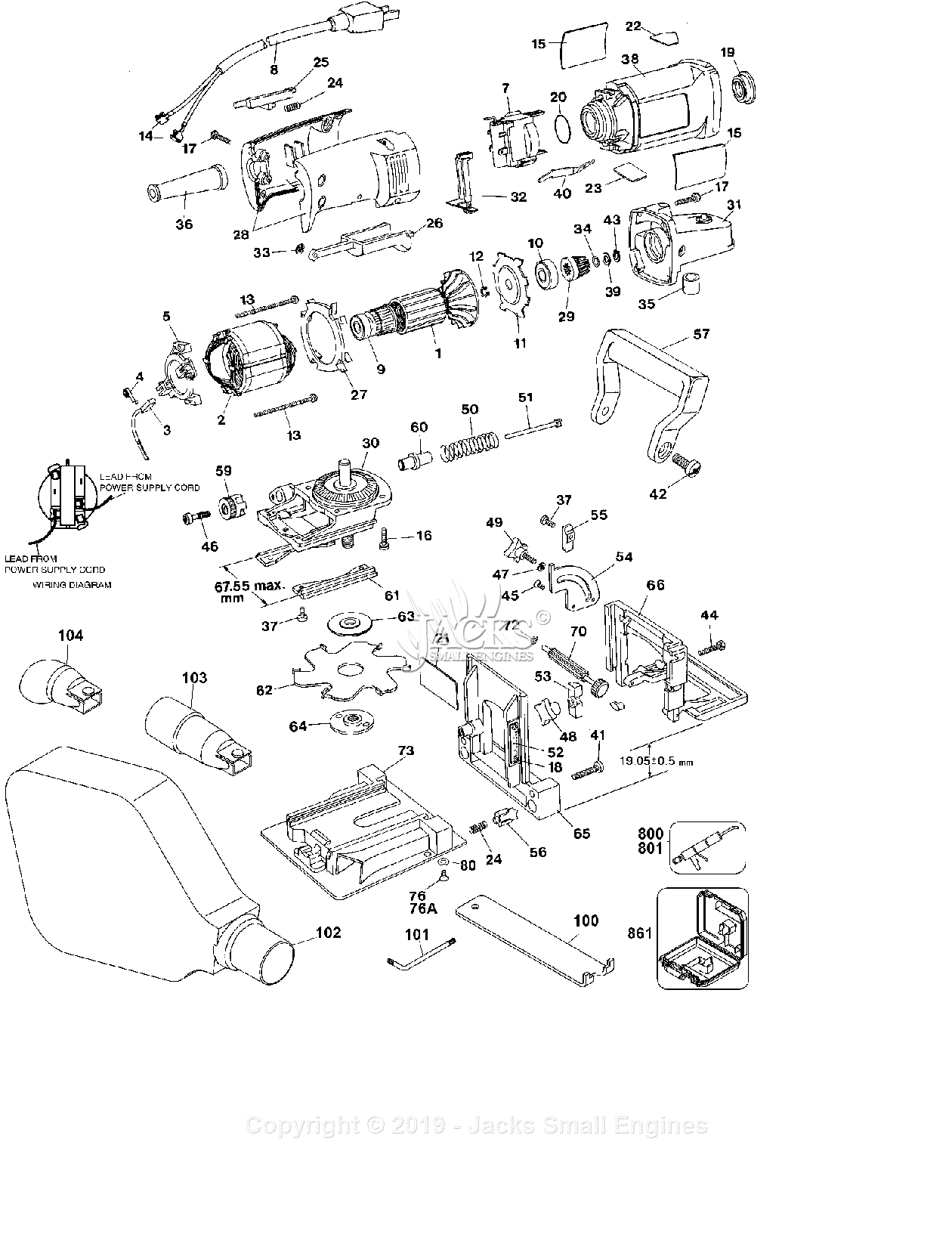 Dewalt Dw682k Type 1 Parts Diagram For Default 9245