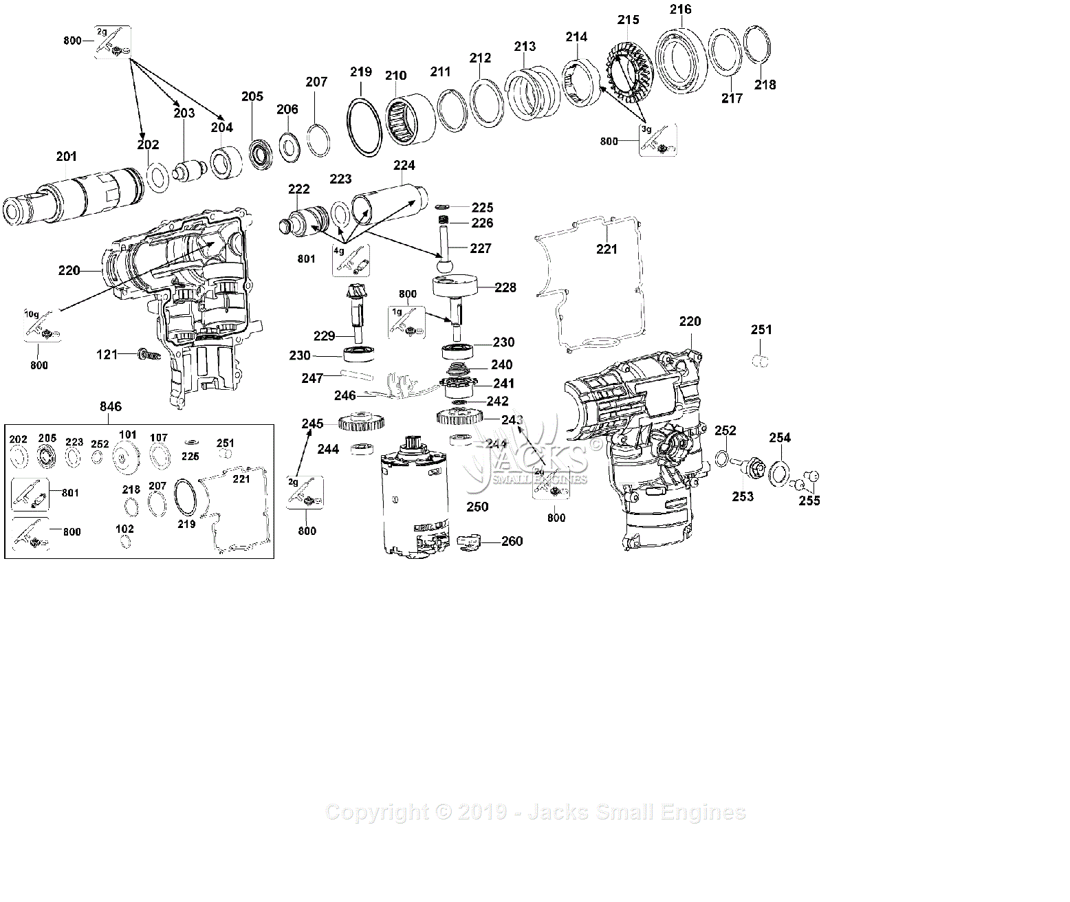 Dewalt DC232KL Type 1 Parts Diagram for DEFAULT 2