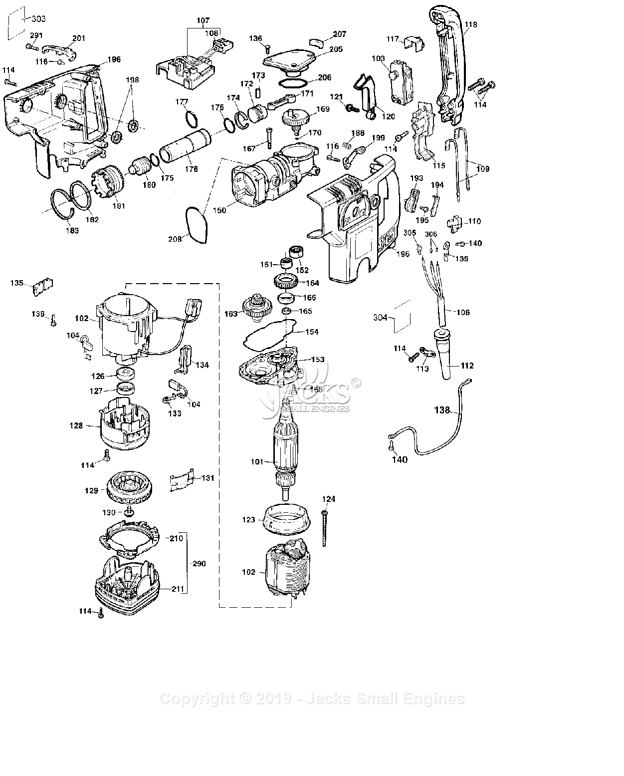 Dewalt DW531K TYPE 103 Parts Diagram for DEFAULT 2