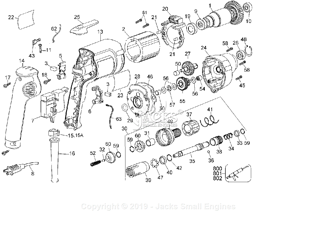 Dewalt Dw269 Type 1 Parts Diagram For Default 6534