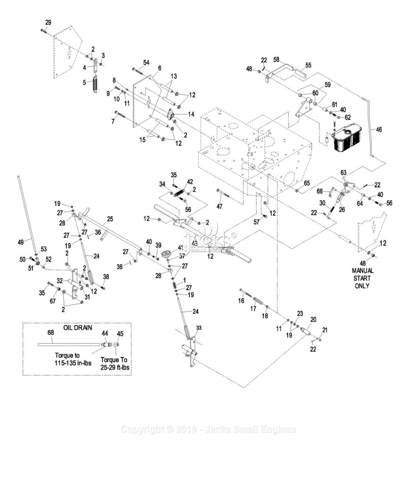 Exmark THP17KA483 S/N 600,000-669,000 Parts Diagram for Engine Deck ...