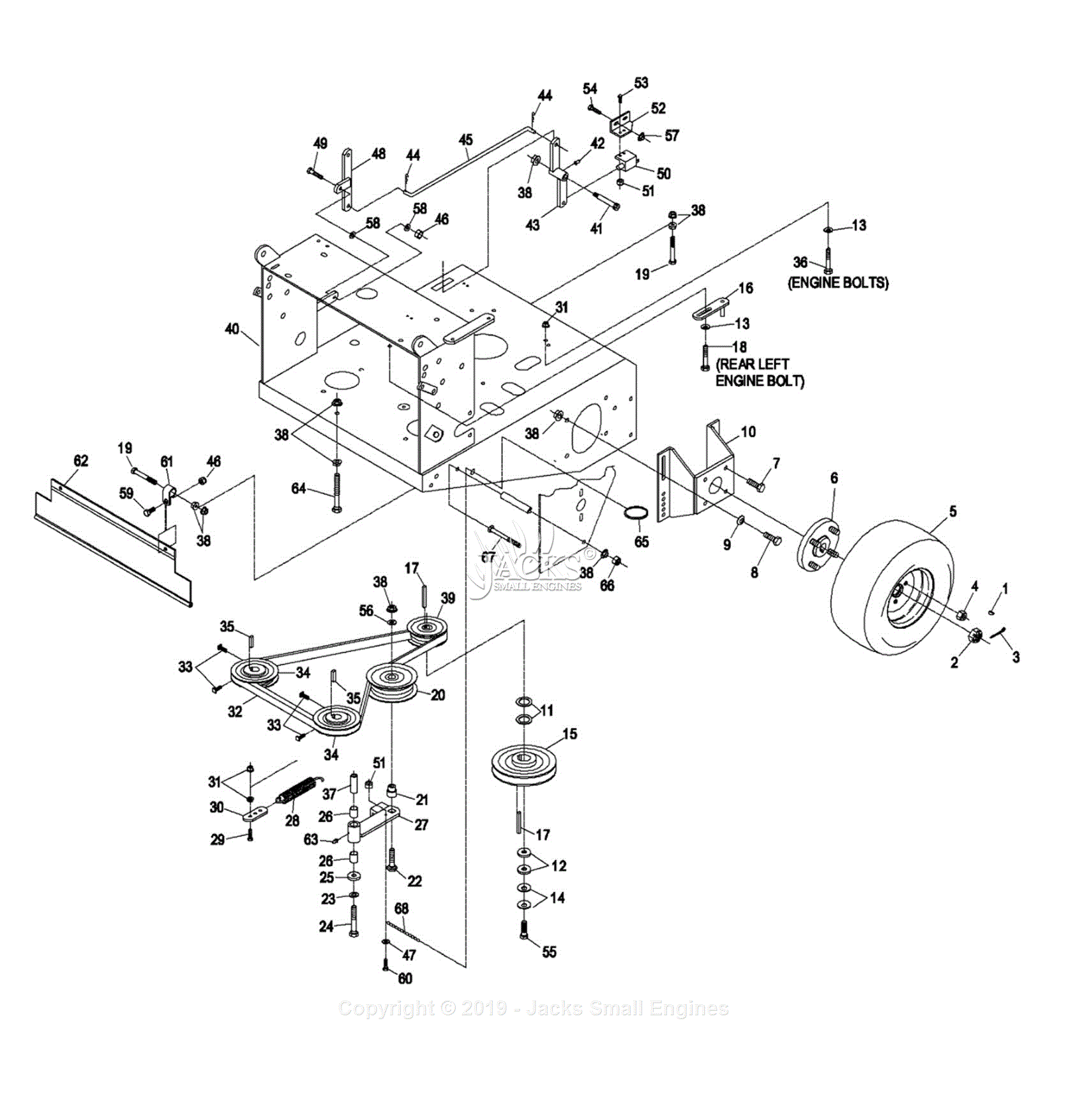 Exmark VH4815KAC S/N 320,000-369,999 (2001) Parts Diagram for Engine ...