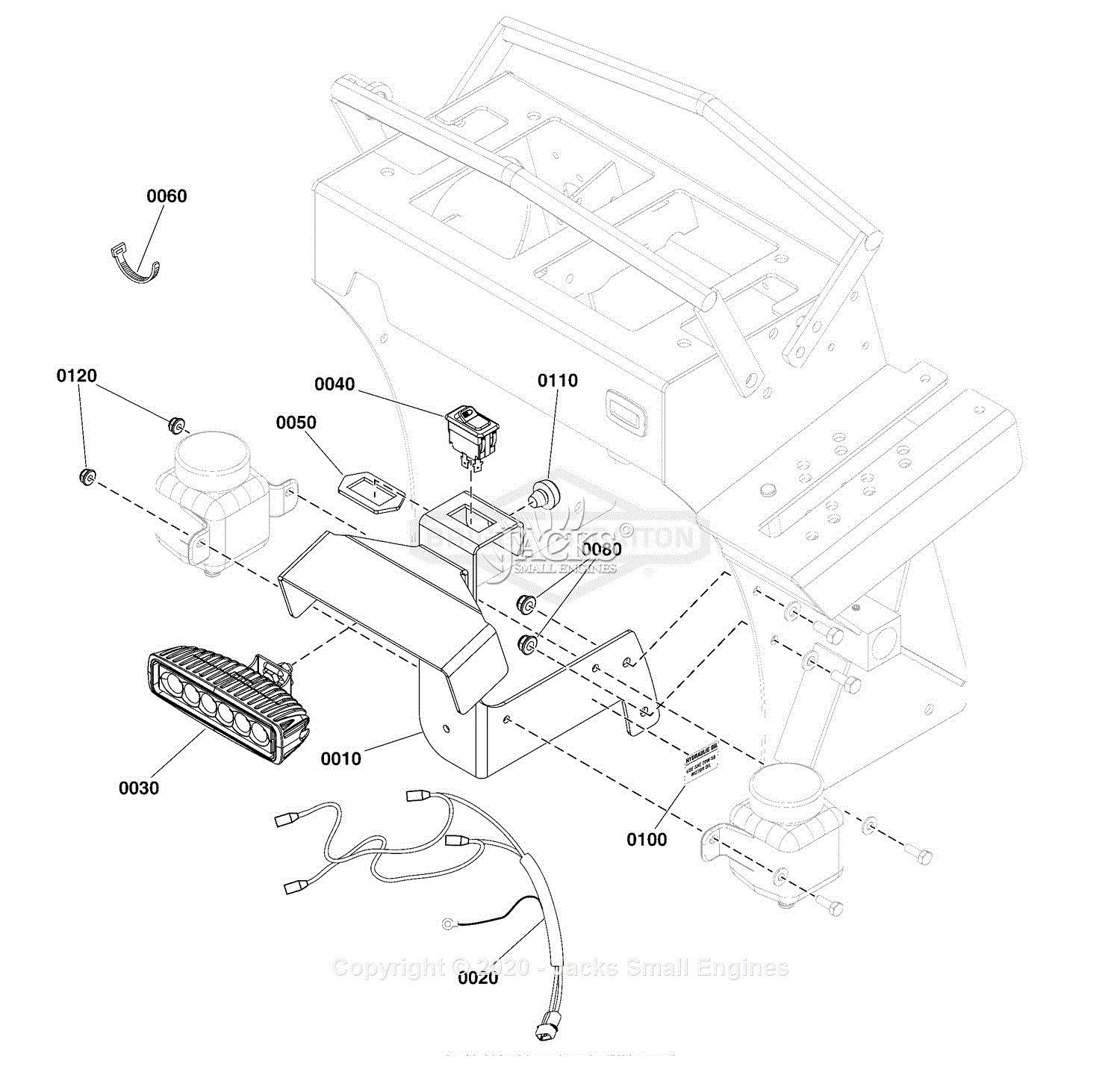 Ferris Headlight Kits Parts Diagram for 5601009