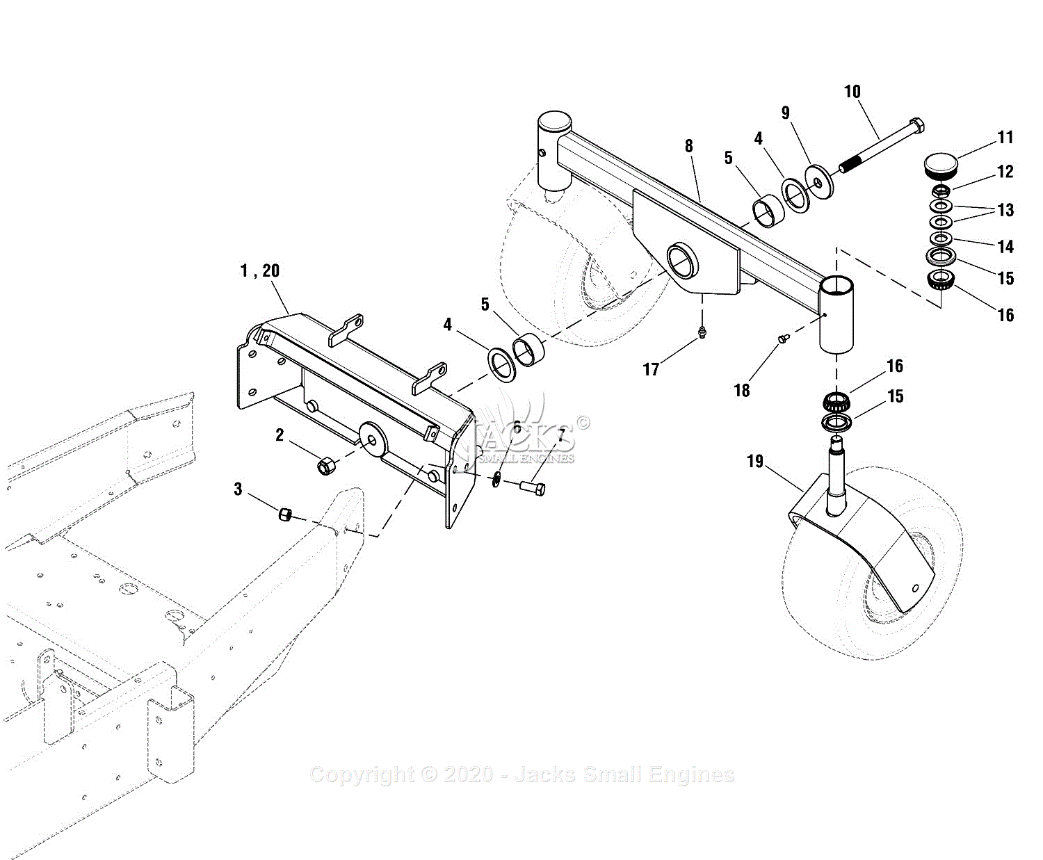 Ferris 5901236 - F800x Series (f800xbv31) Assemblies Parts Diagram For 