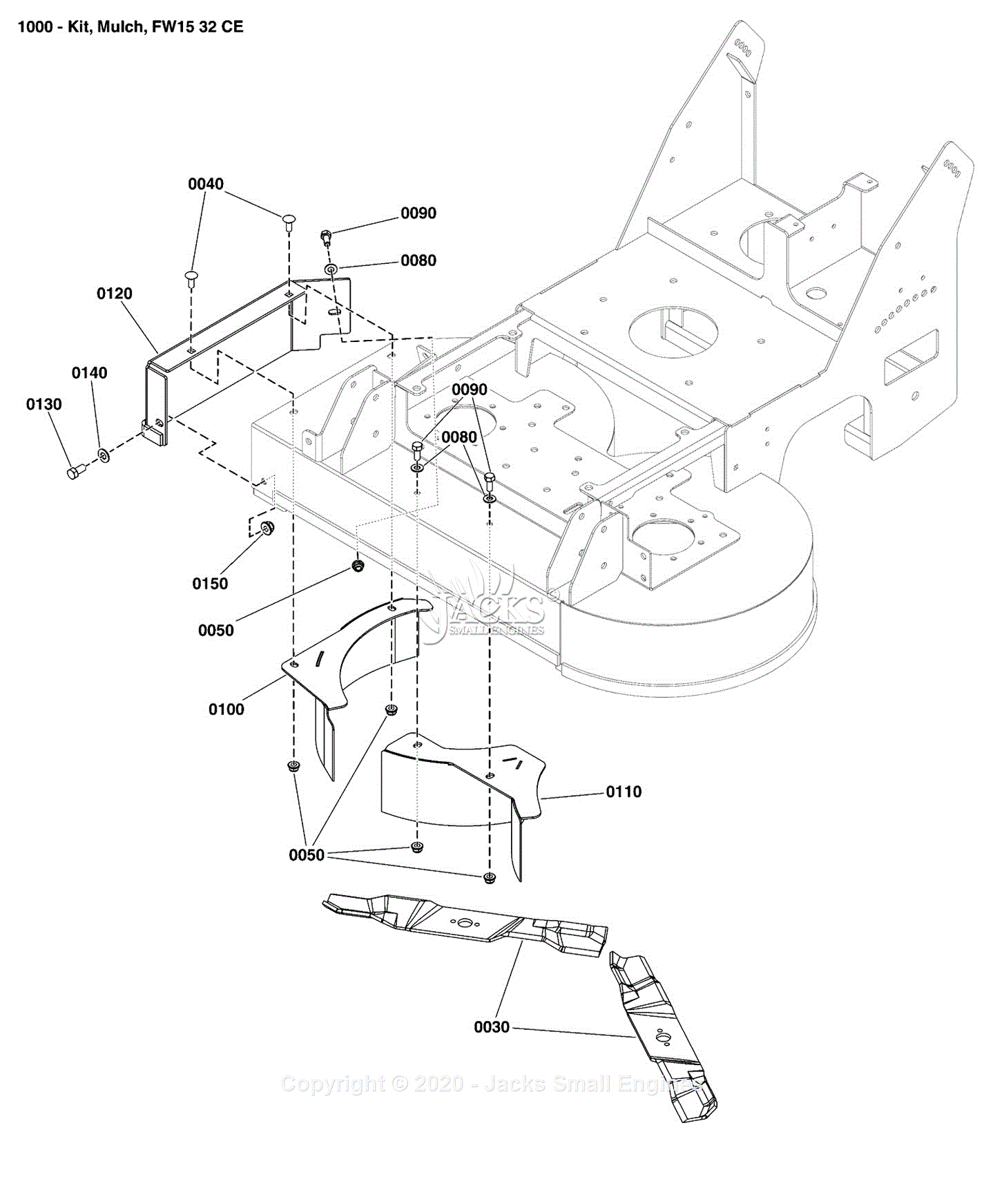 Ferris 5601253 - Mulch Kit for Walk Behind with 32