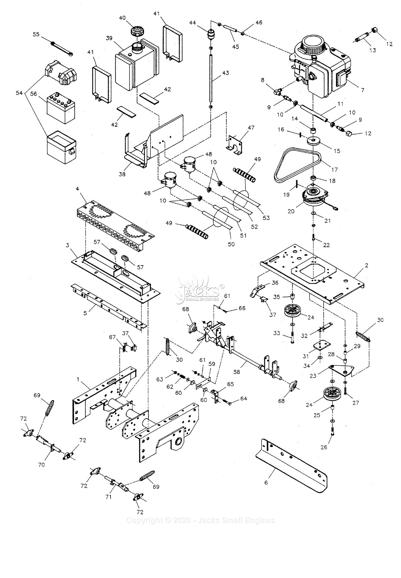 Ferris 5901020 - 14HP Kawasaki w/ 48