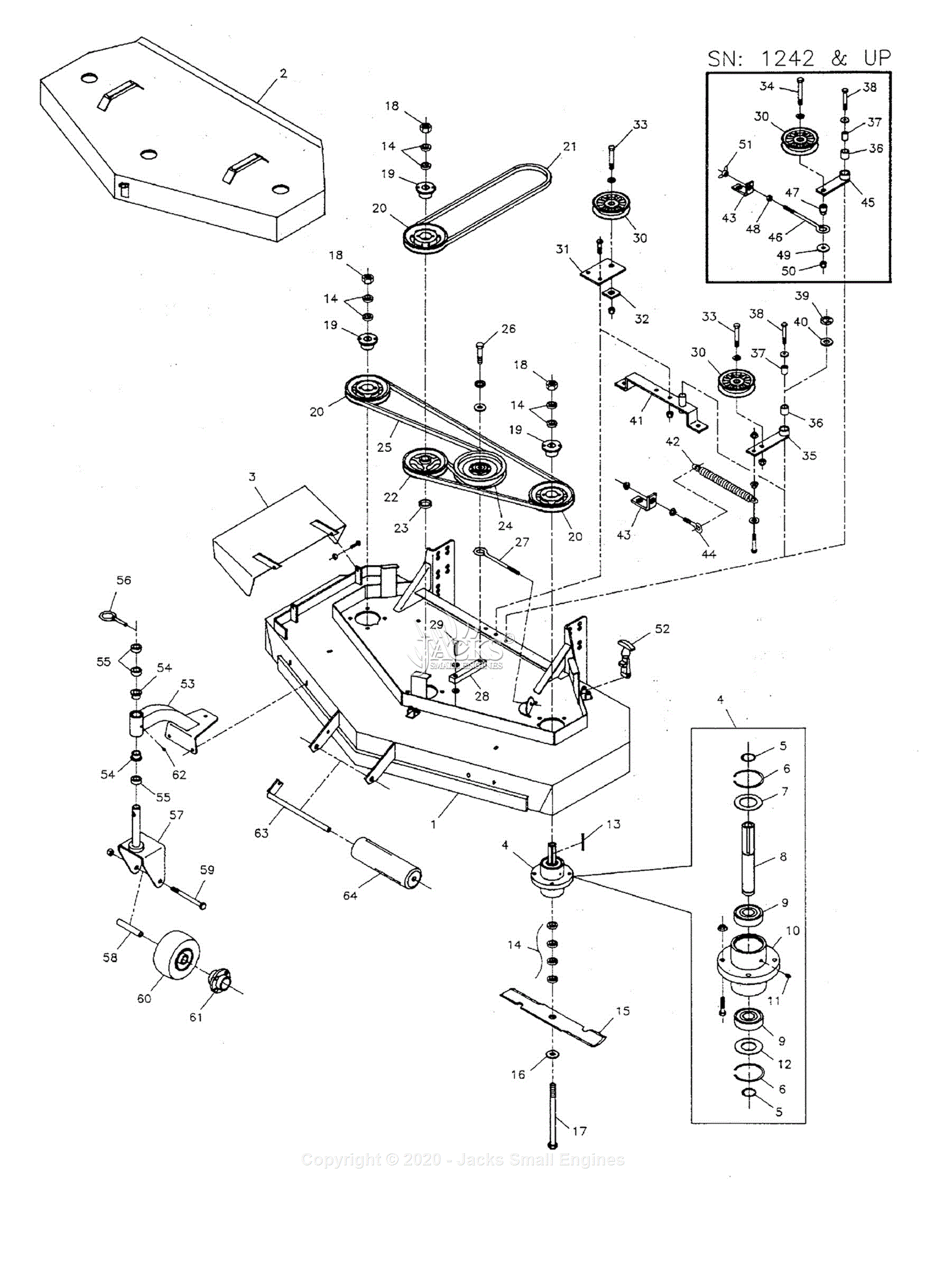 Ferris 5901029 - 14HP Kawasaki w/ 52