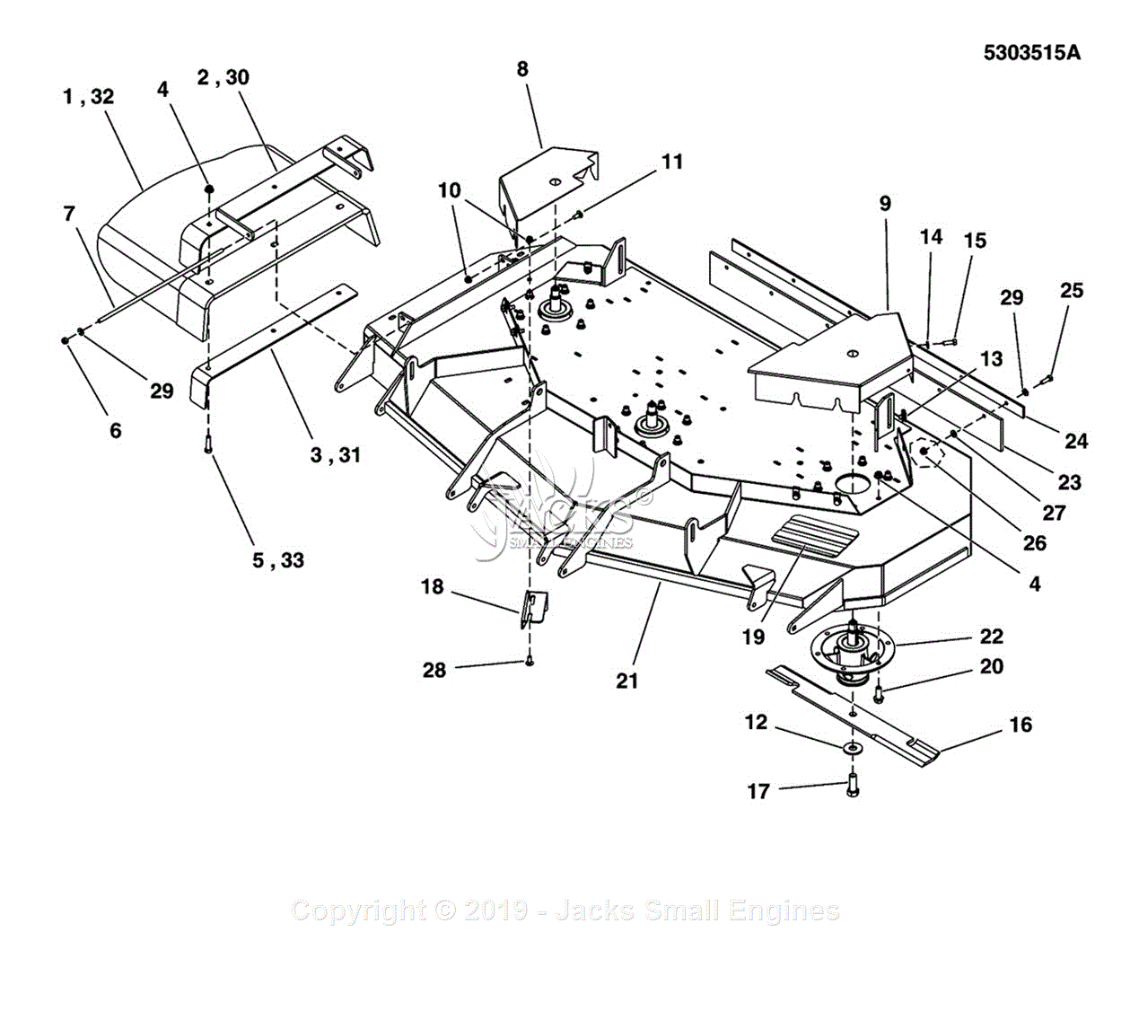 Ferris 61 Inch Deck Belt Diagram