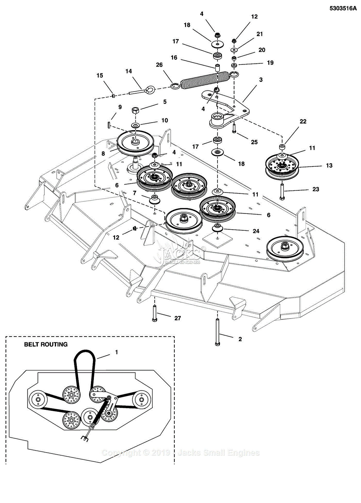 Drive Belt Ferris Belt Diagram