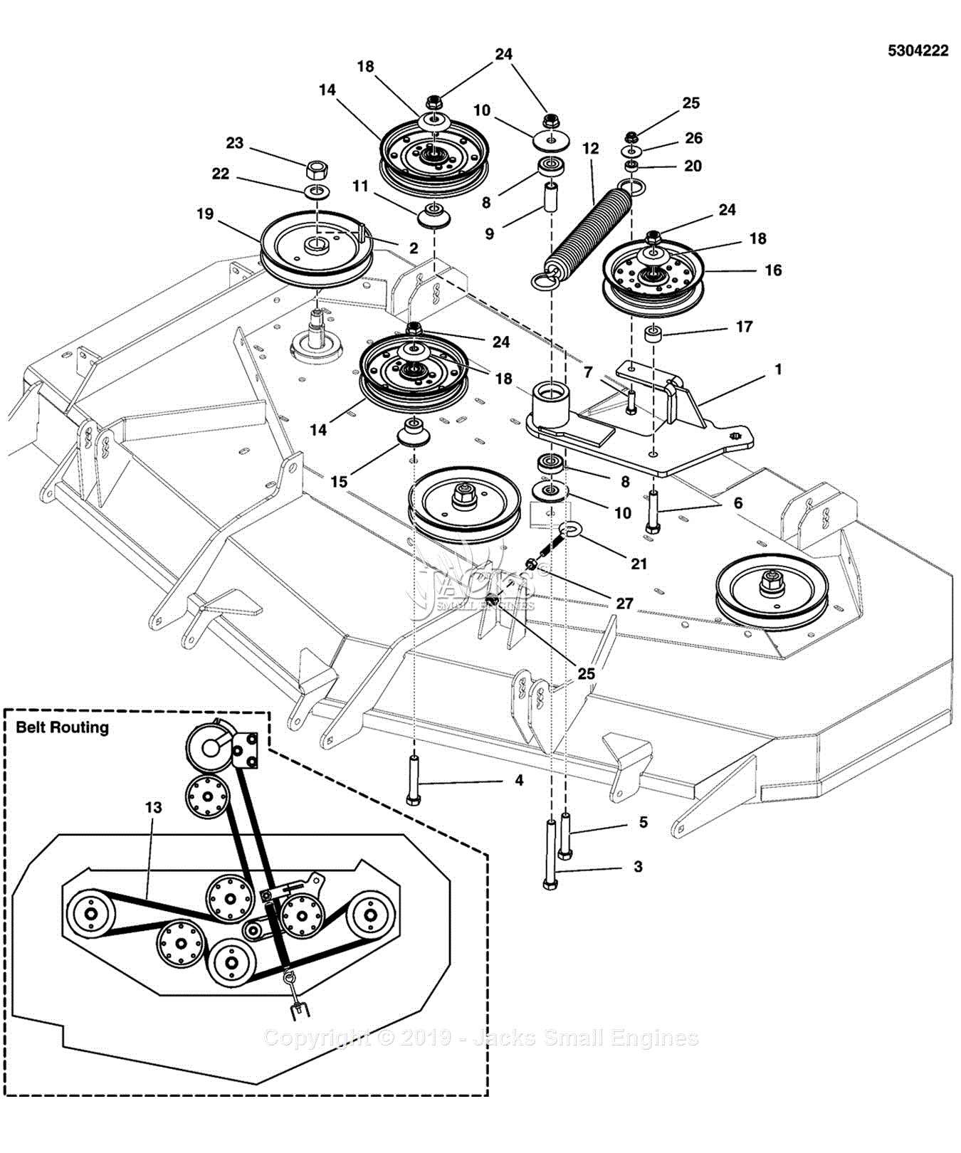 Ferris 5901741 - IS2600Z Series w 61 Side Discharge Mower Deck & ROPS ...