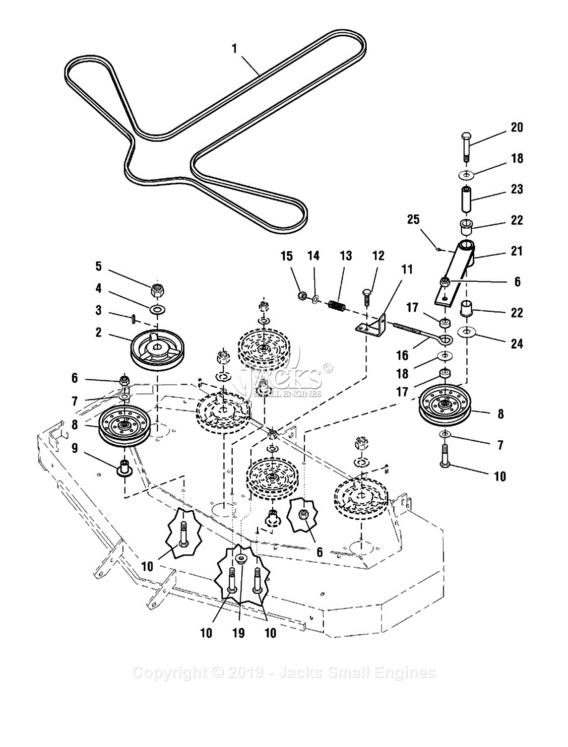 Ferris 5901060 IS3000Z Series w 61 Mower Deck (SN 3630 & below