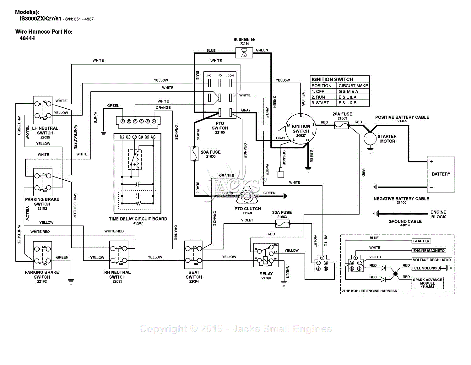 Ferris 5901060 - IS3000Z Series w 61 Mower Deck (SN 3630 & below ...