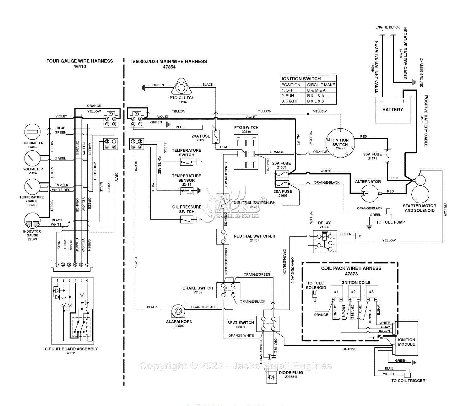 Ferris IS5000Z/D34 - IS5000Z Series Assemblies Parts Diagram for ...