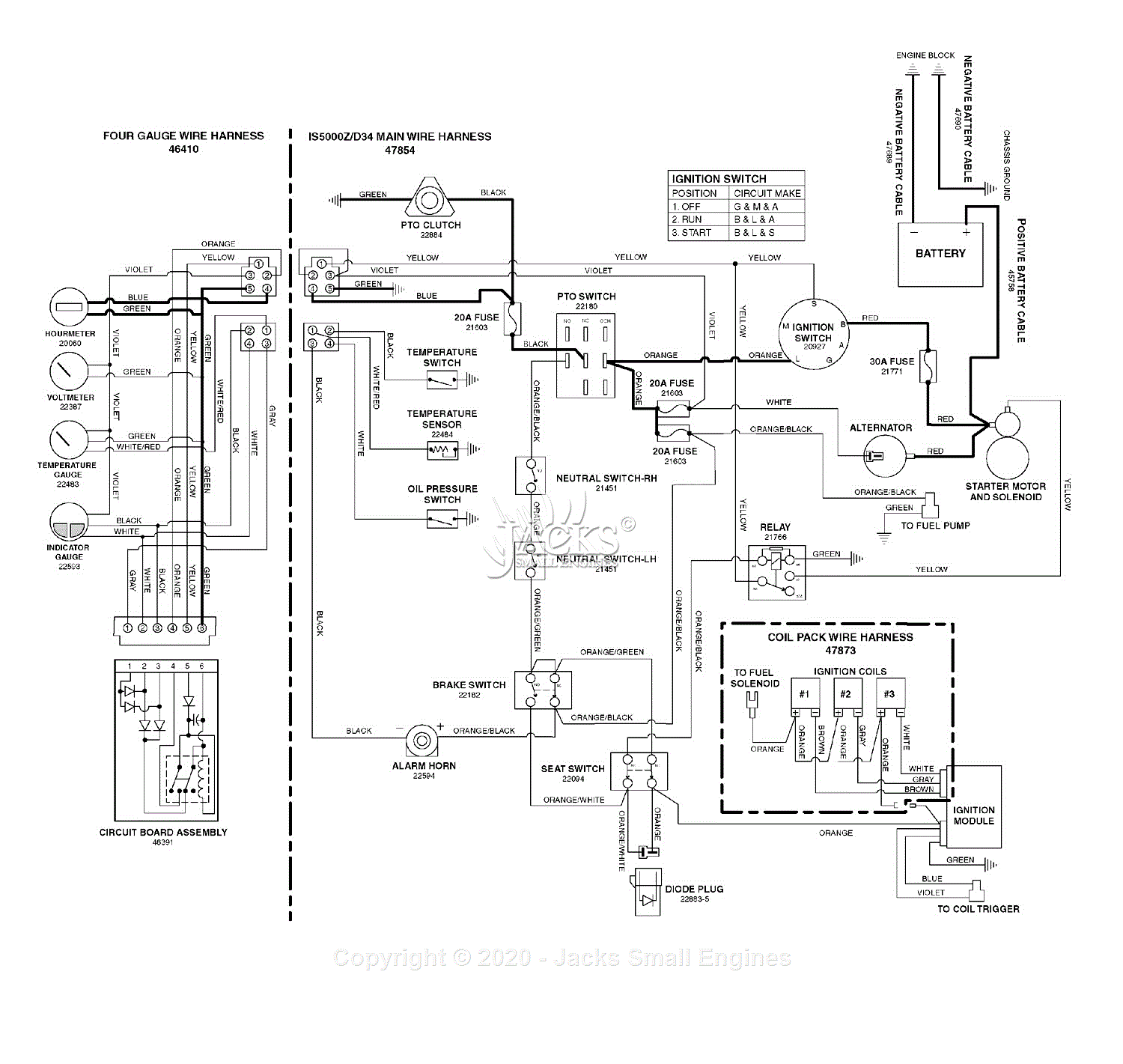 Ferris Is5000z D34 - Is5000z Series Assemblies Parts Diagram For 