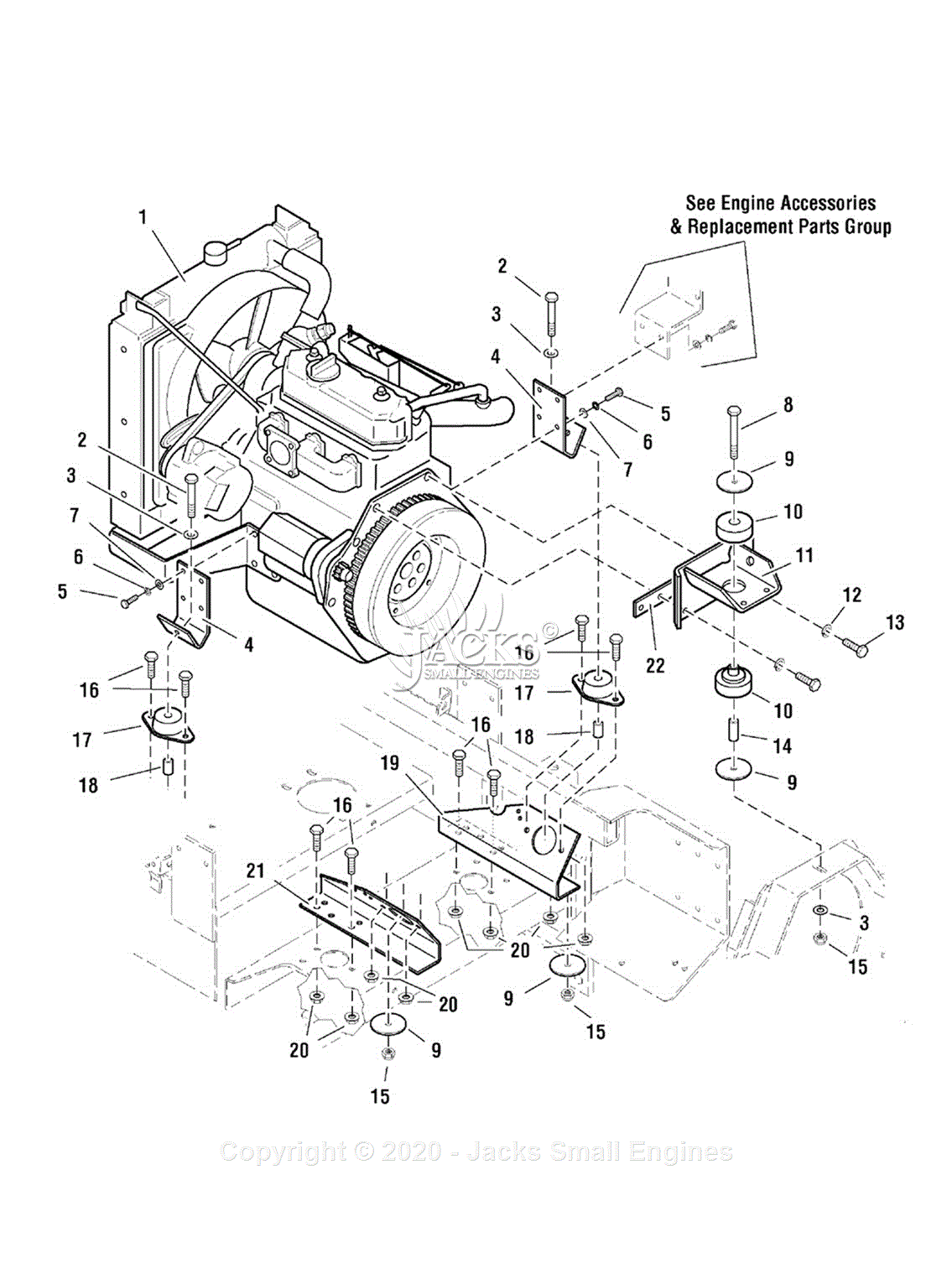 Ferris IS5000Z/D34 - IS5000Z Series Assemblies Parts Diagram for Engine ...